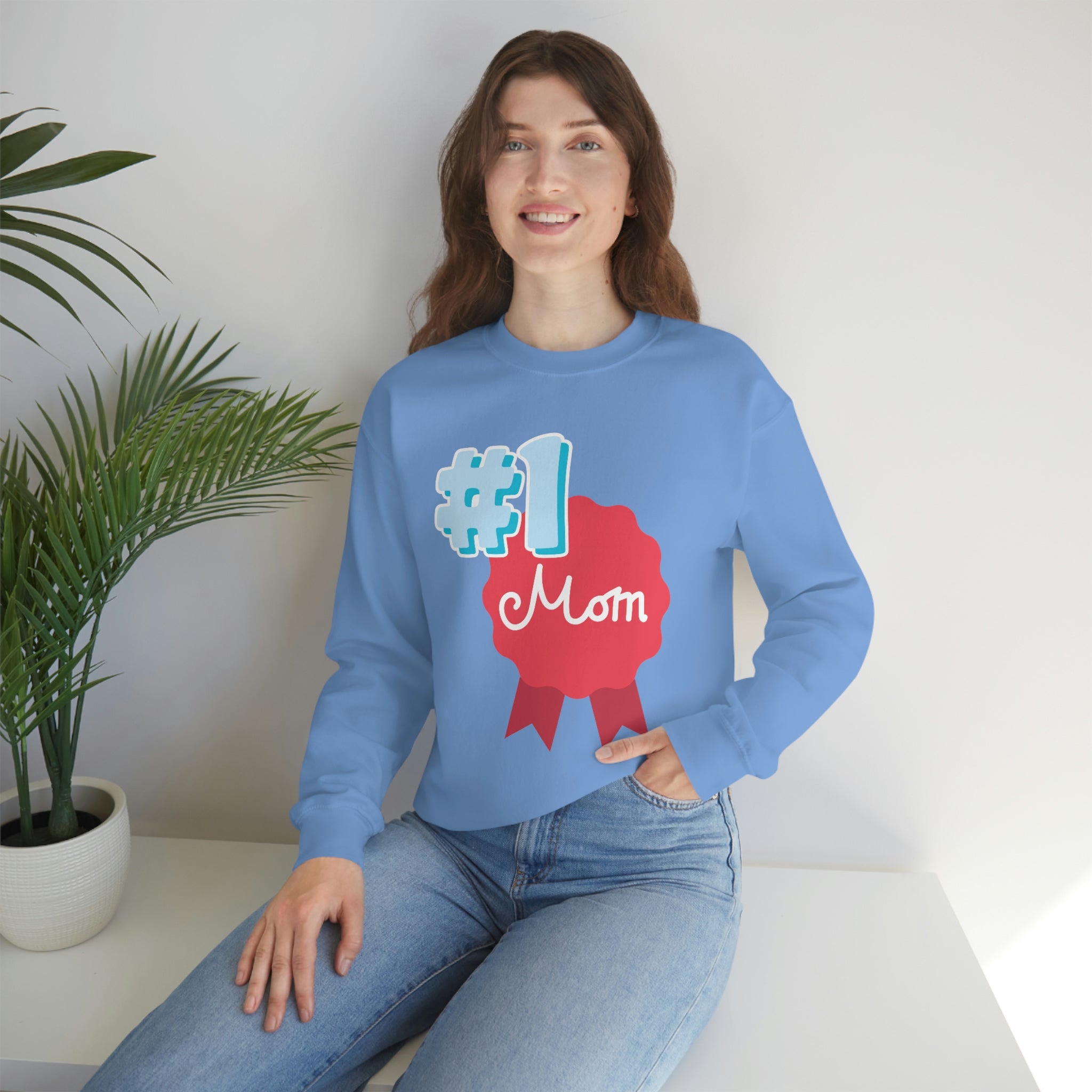 Mom You're No.1 Unisex Heavy Blend™ Crewneck Sweatshirt