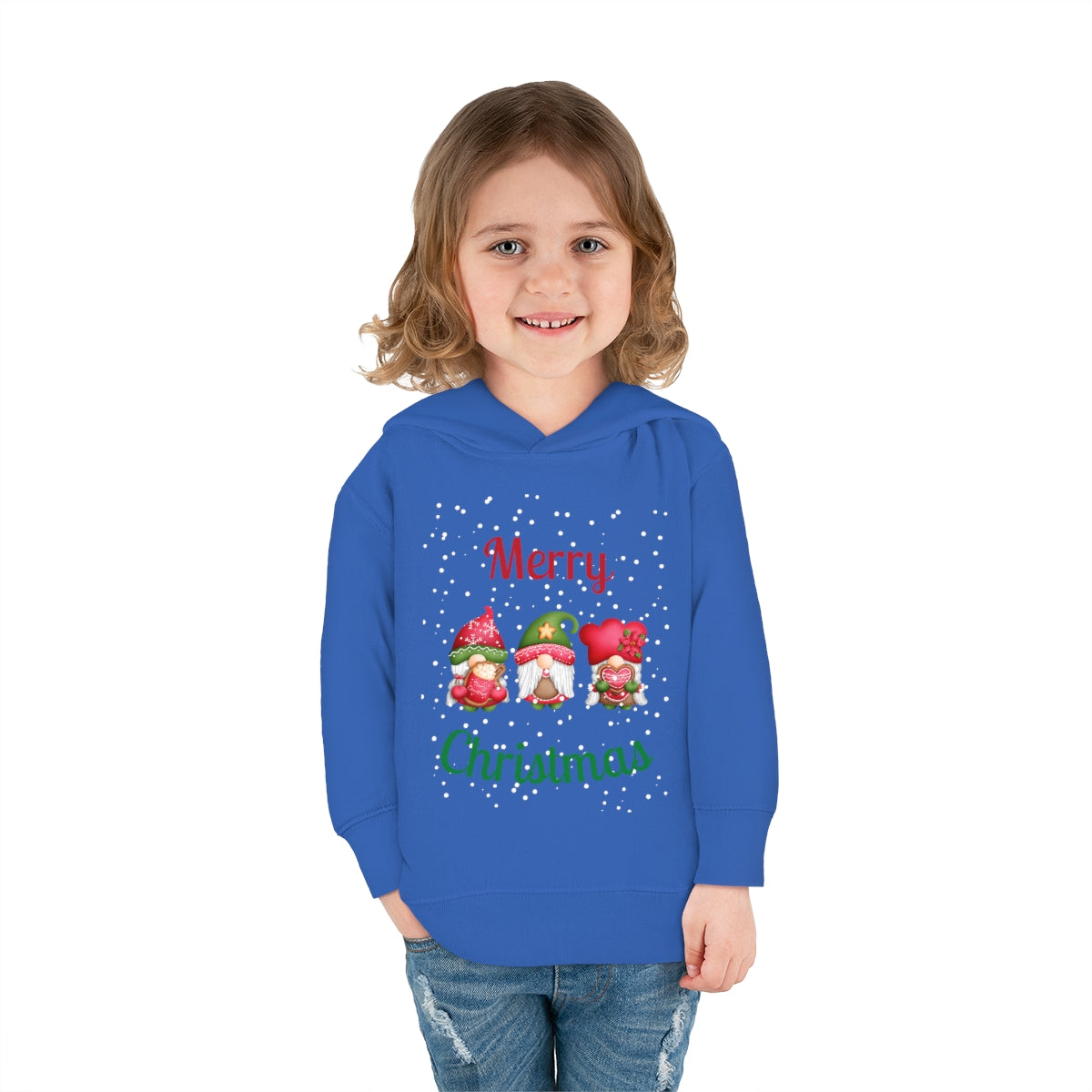 Three Gnomes Merry Christmas Toddler Pullover Fleece Hoodie