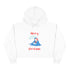 Surfing Santa Crop Hoodie