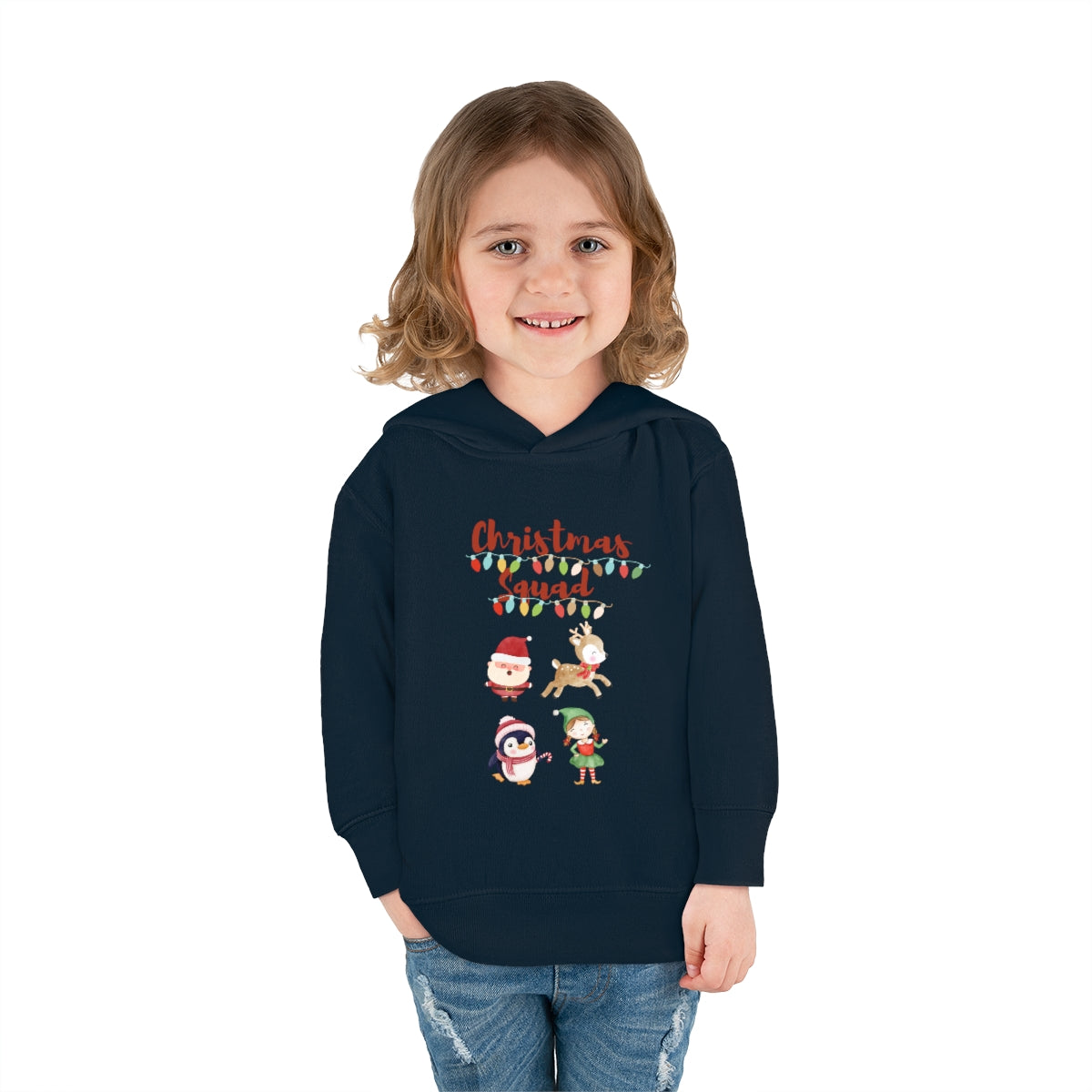 Christmas Squad Toddler Pullover Fleece Hoodie