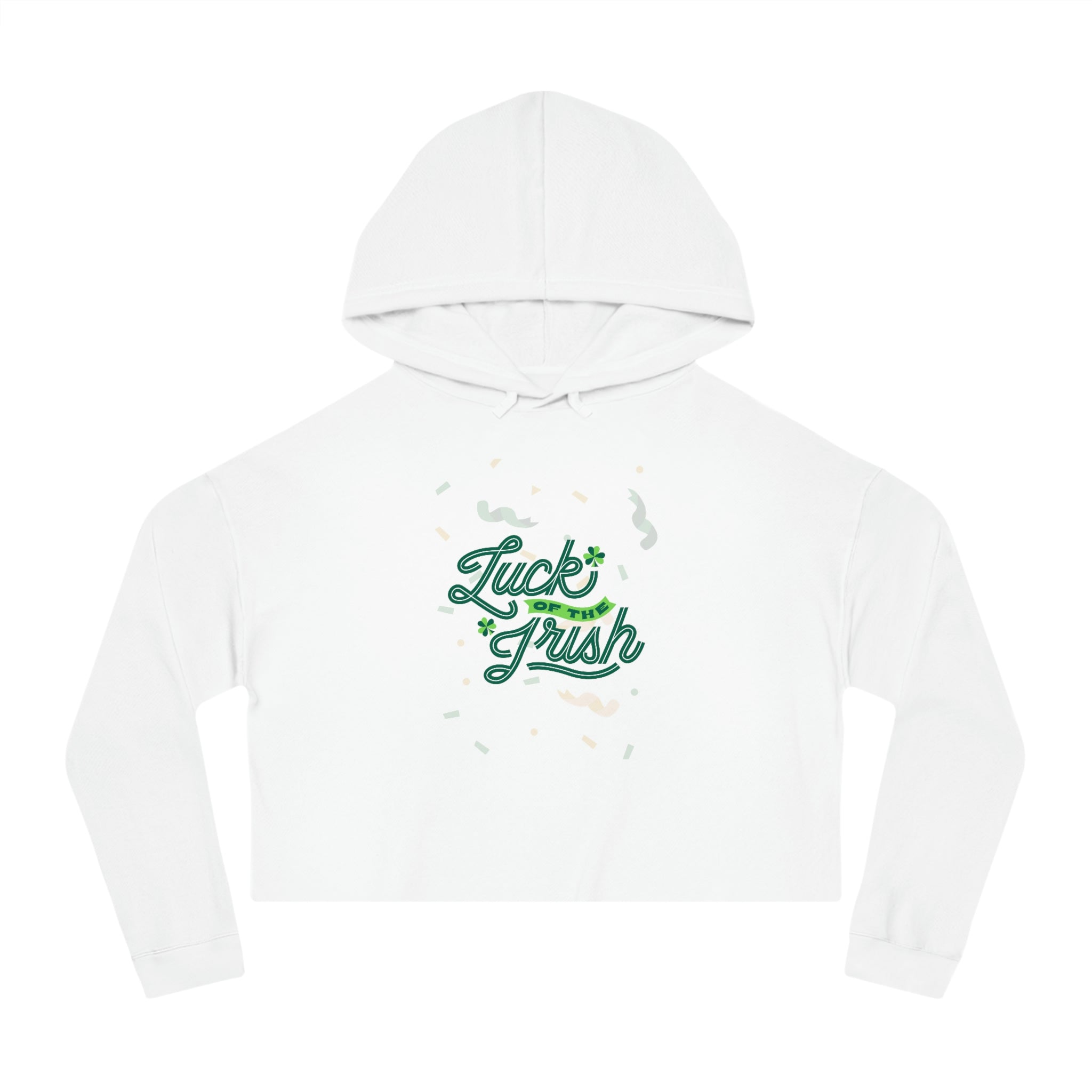 Luch Of The Irish Women’s Cropped Hooded Sweatshirt