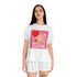 Happy Valentine's Women's Short Pajama Set (AOP)