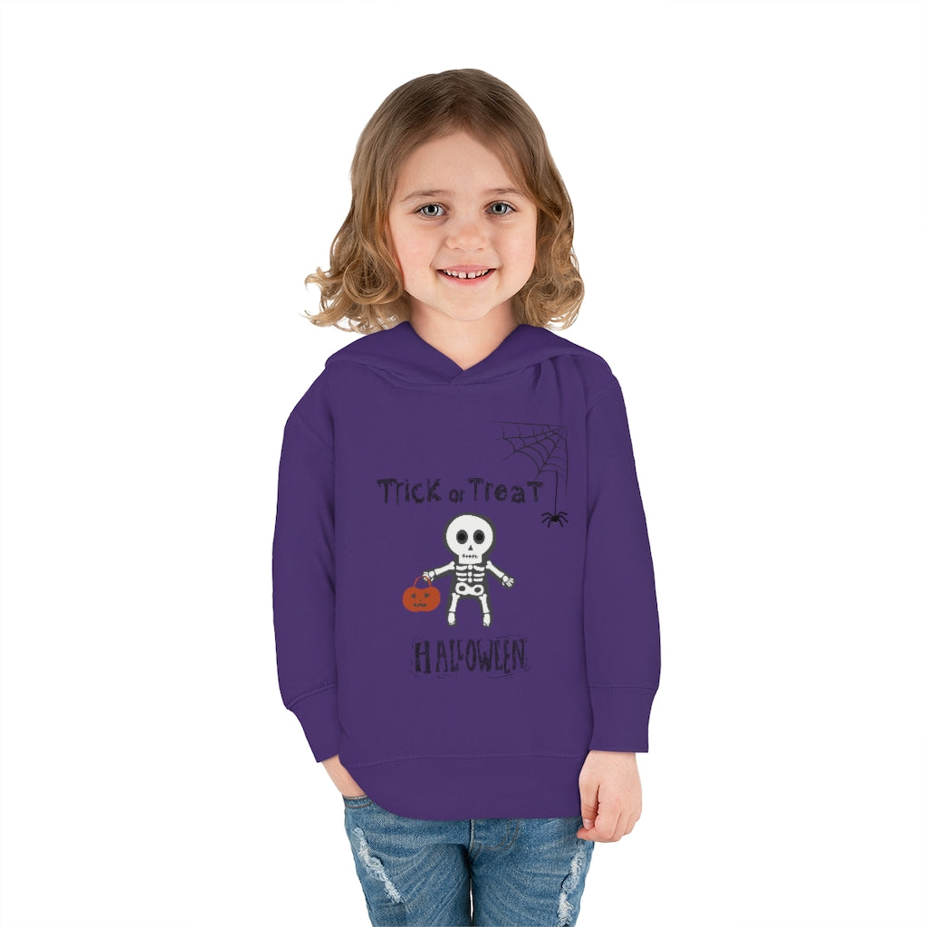 Trick or Treat Halloween Toddler Pullover Fleece Hoodie