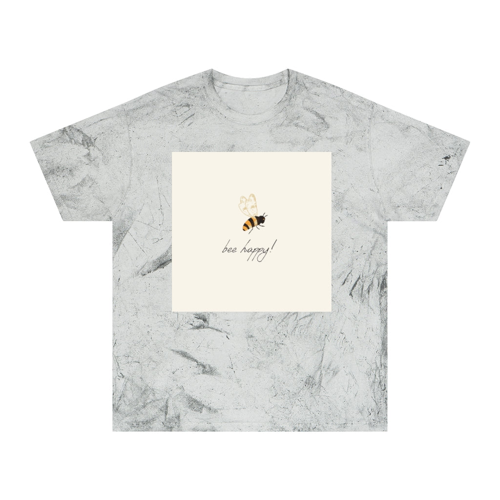 Bee Happy Unisex Color Blast T-Shirt