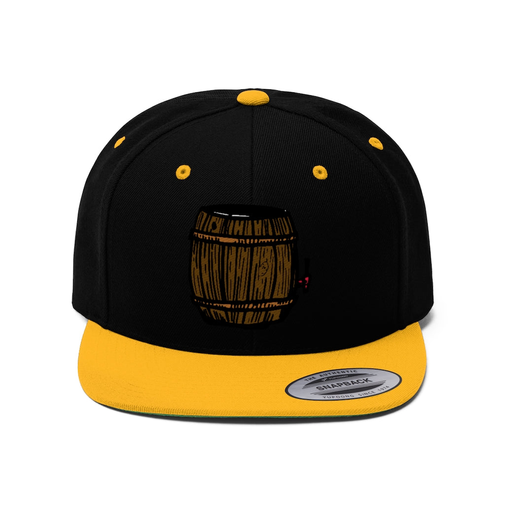 Beer Keg Unisex Flat Bill Hat