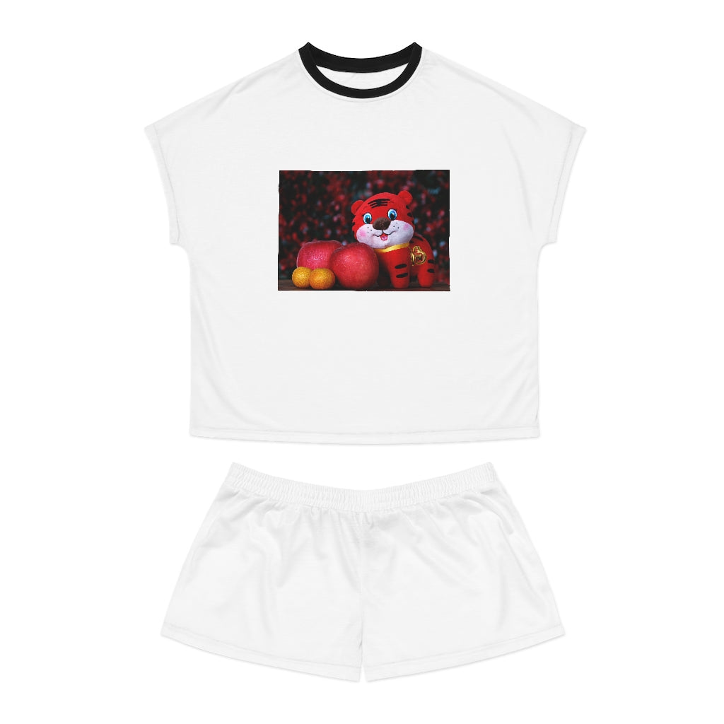 Little Tiger's Women's Short Pajama Set (AOP)