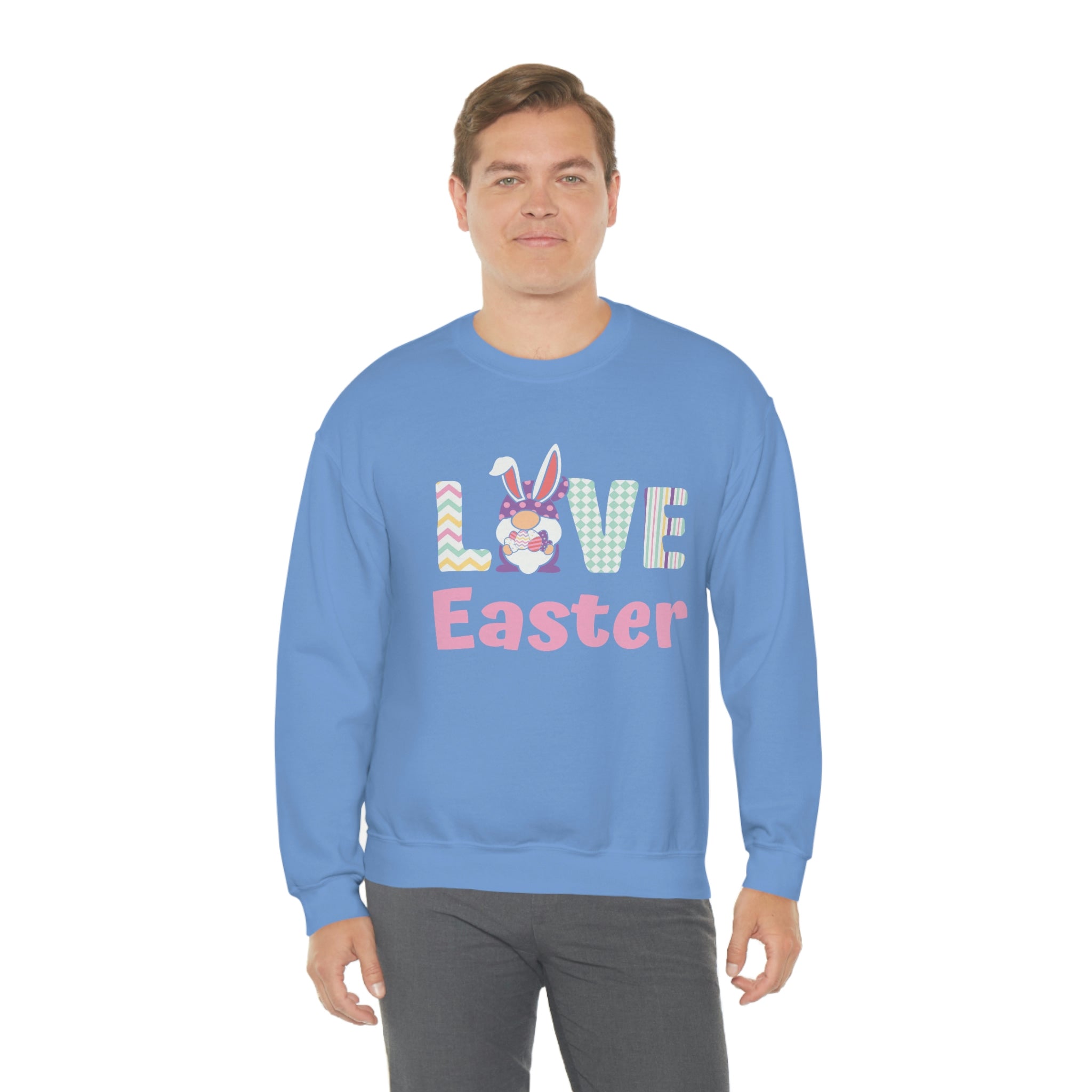 Gnome Love Easter Unisex Heavy Blend™ Crewneck Sweatshirt