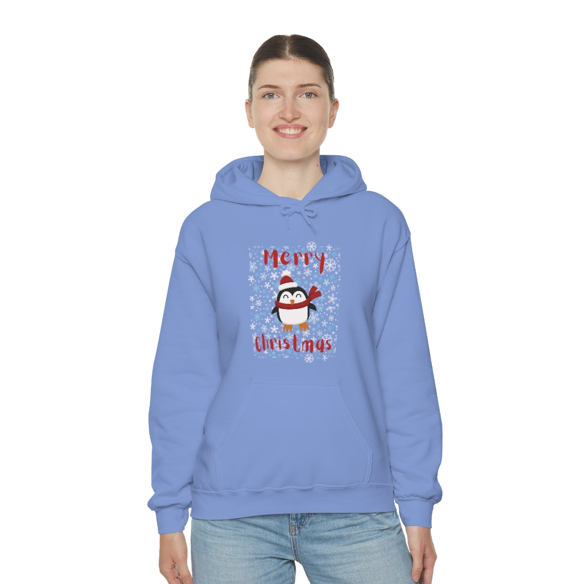 Cute Penguin Christmas Unisex Heavy Blend™ Hooded Sweatshirt