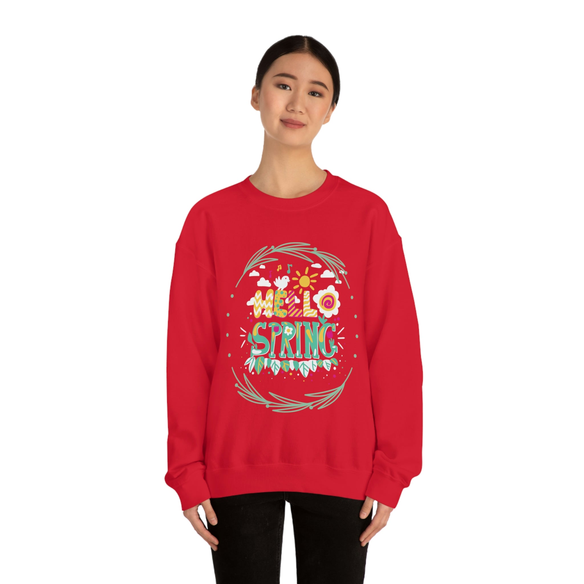 Hello Spring Unisex Heavy Blend™ Crewneck Sweatshirt