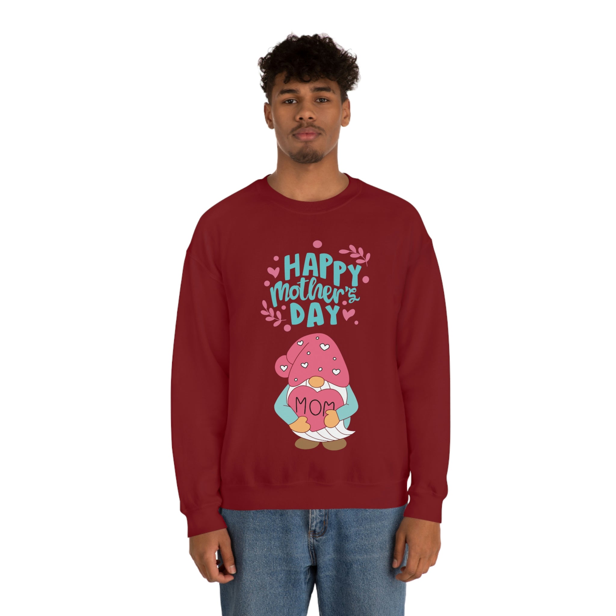 Happy Mother's Day Gnome Unisex Heavy Blend™ Crewneck Sweatshirt