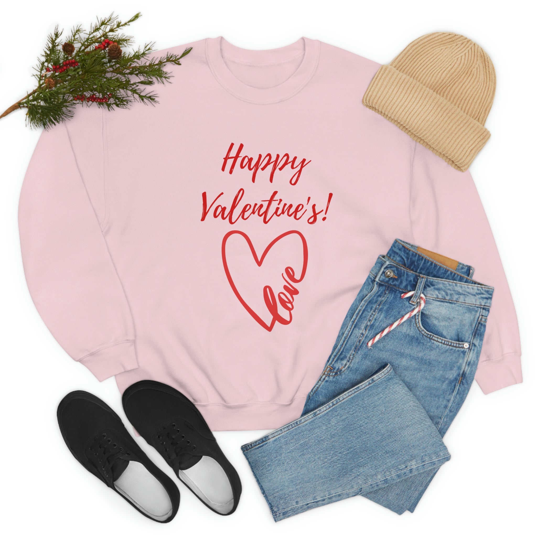 Happy Valentine's Love! Unisex Heavy Blend™ Crewneck Sweatshirt