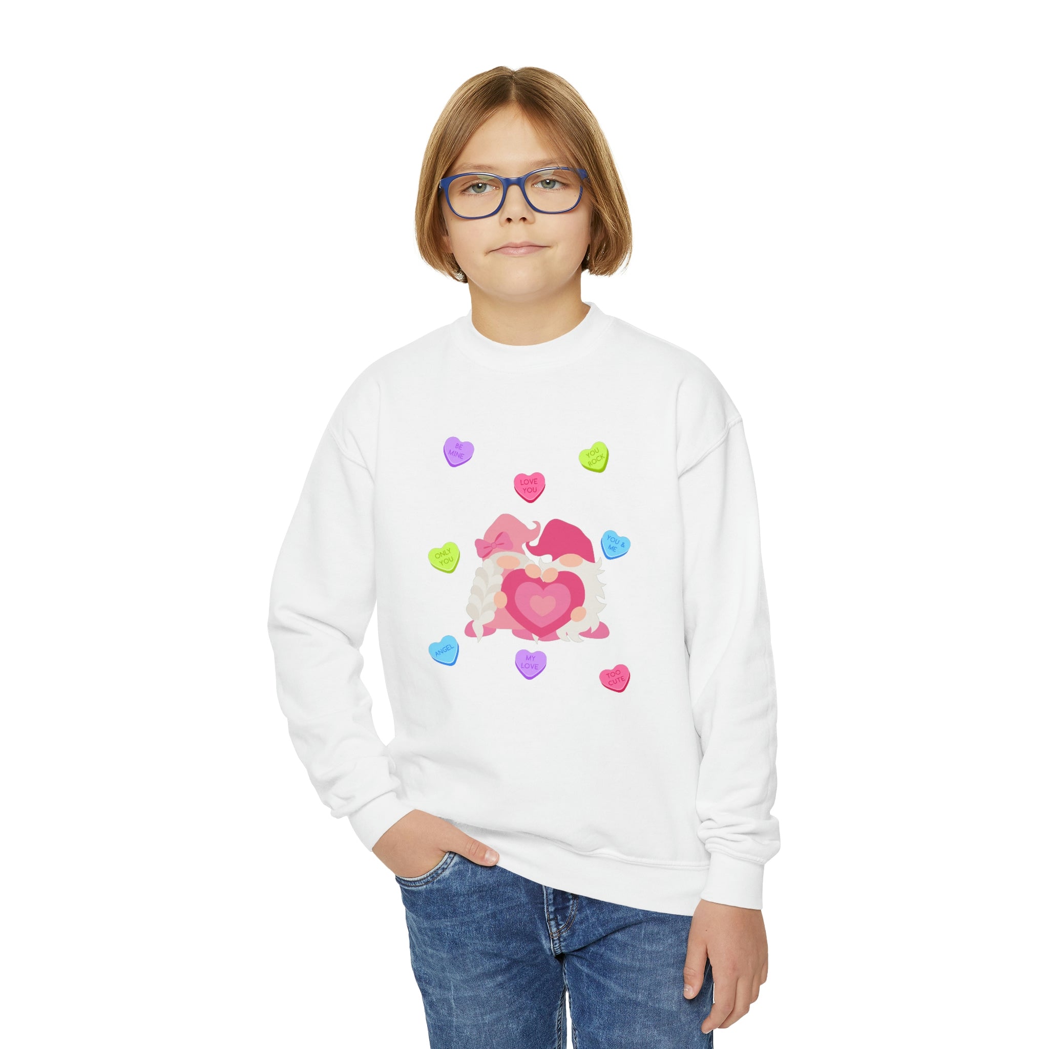 You Gnome I Love You!! Youth Crewneck Sweatshirt