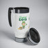 Feeling Lucky Stainless Steel Travel Mug with Handle, 14oz