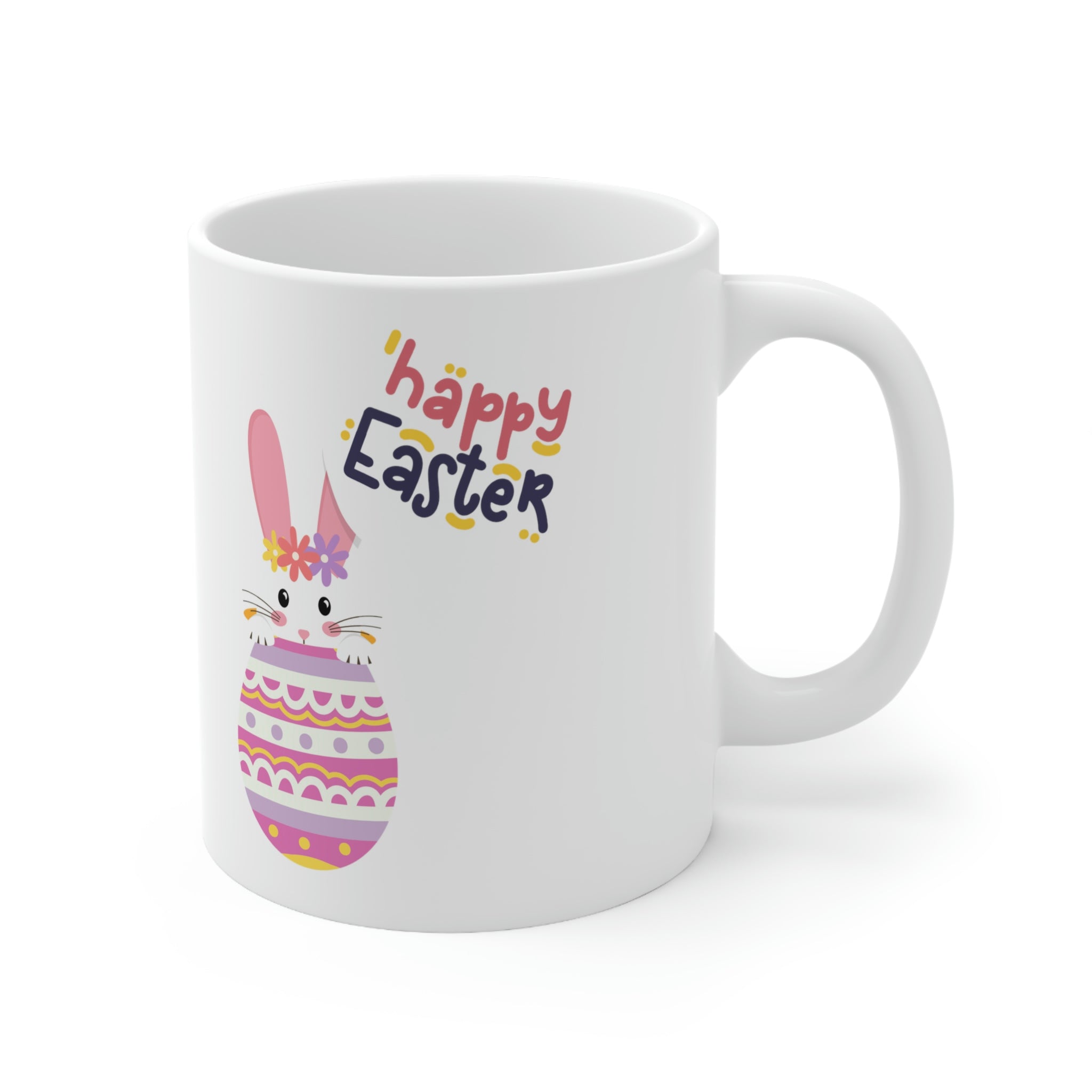 Happy Easter Day Bunny Ceramic Mug 11oz