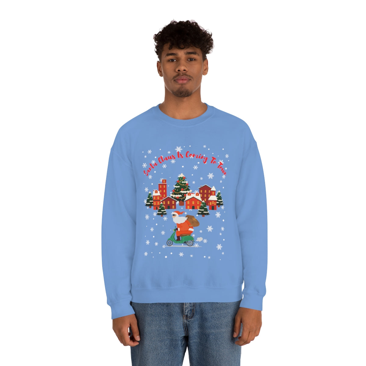 Santa Claus Is Coming To Town Unisex Heavy Blend™ Crewneck Sweatshirt