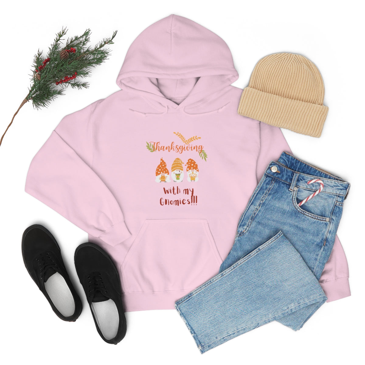 Thanksgiving With My Gnomies Unisex Heavy Blend™ Hooded Sweatshirt