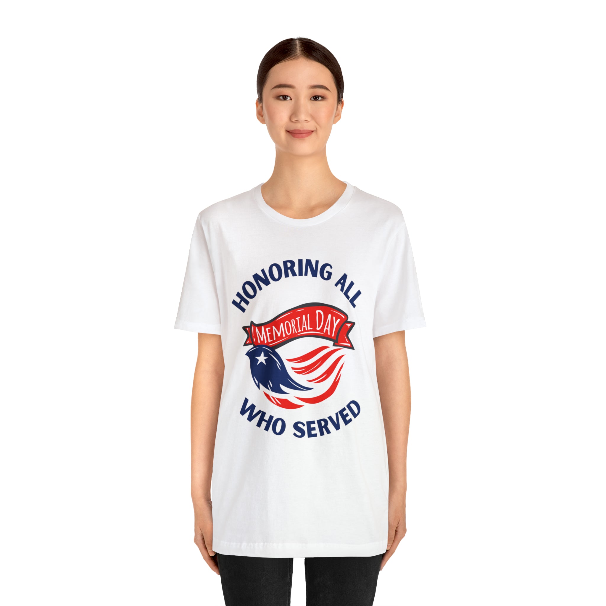 Memorial Day Honoring All Who Served Unisex Jersey Short Sleeve Tee