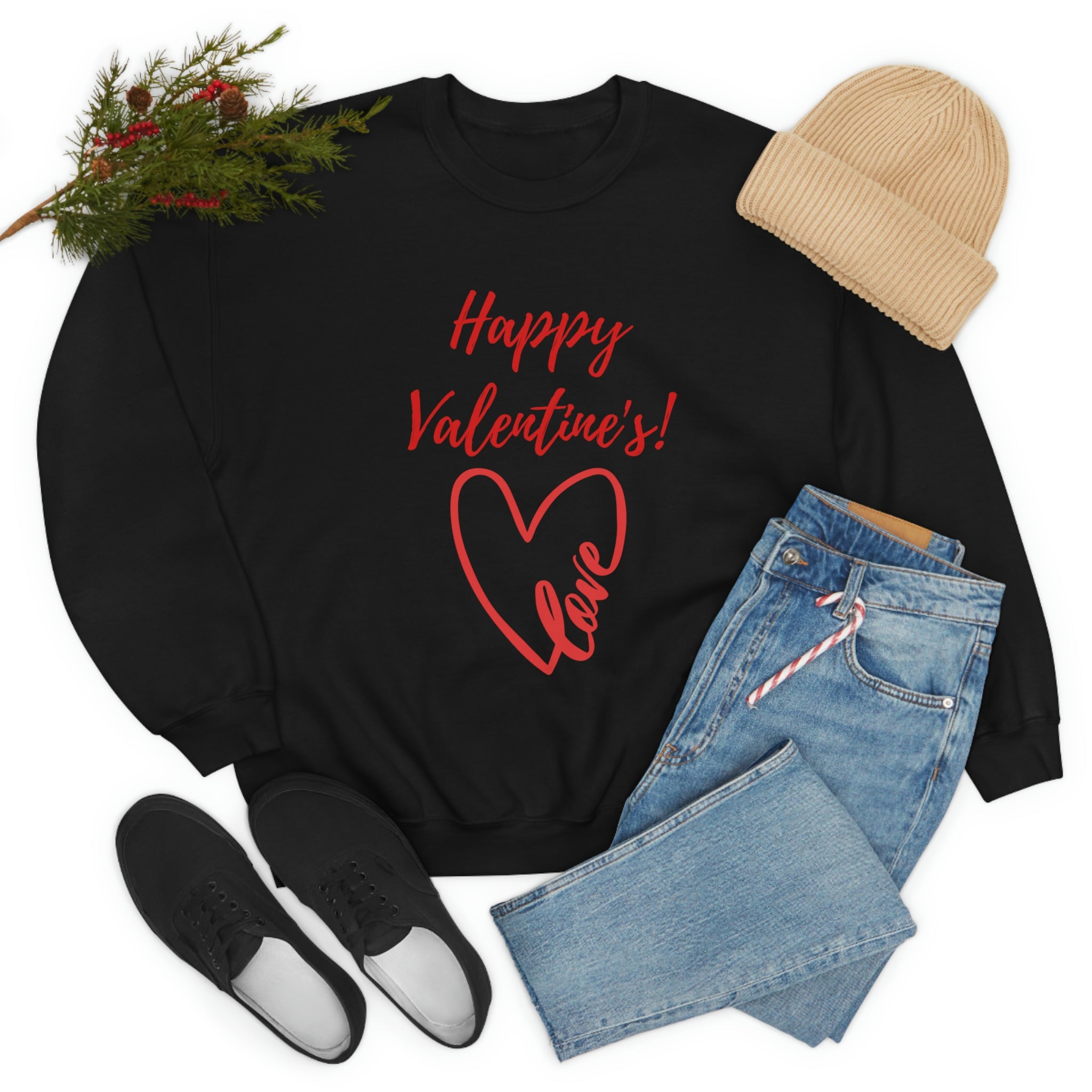 Happy Valentine's Love! Unisex Heavy Blend™ Crewneck Sweatshirt