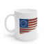 Old Glory White Ceramic Mug, 11oz and 15oz
