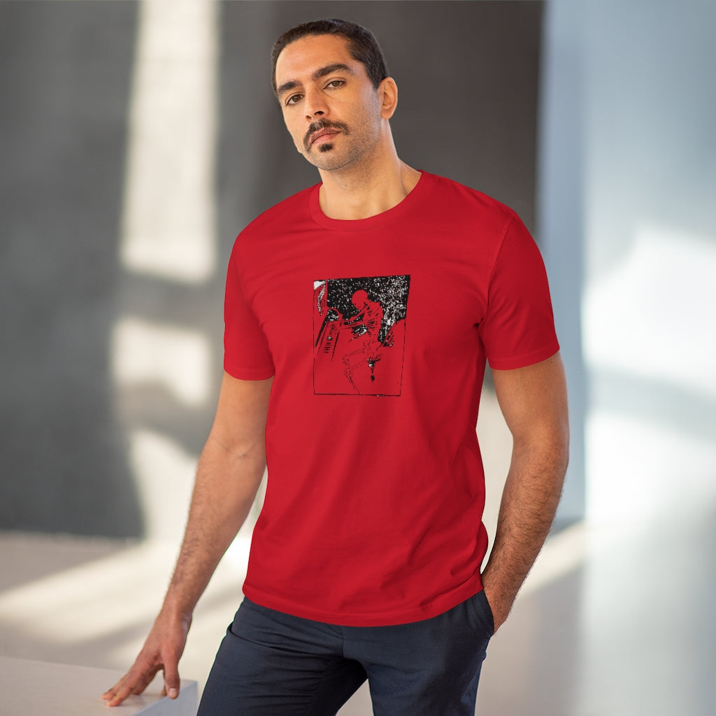 Skeleton Piano Player Organic Creator T-shirt - Unisex