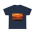 Grasses Sea Sunset Unisex Heavy Cotton Tee