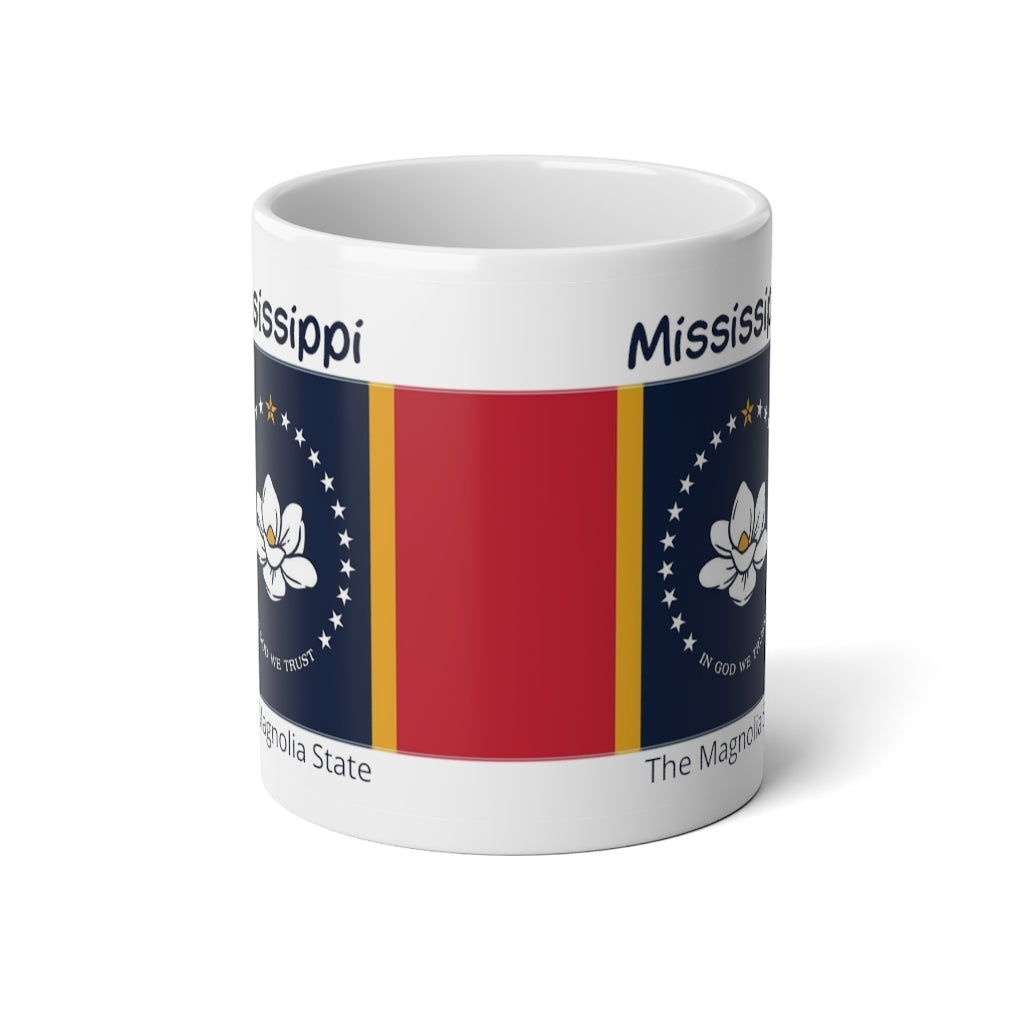 Mississippi State Flag Jumbo Mug, 20oz