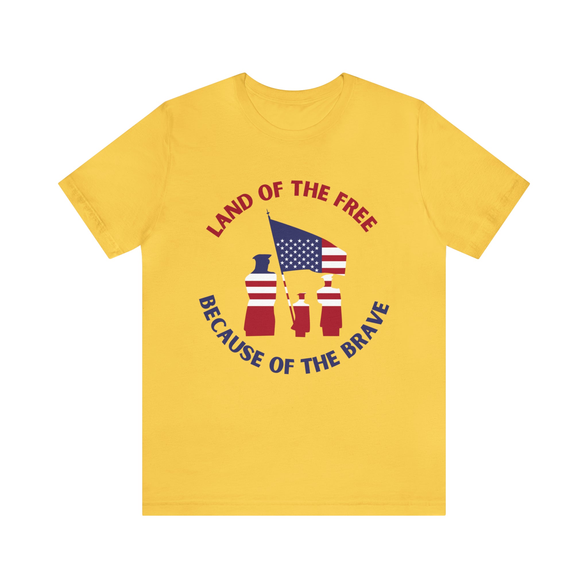 Memorial Day Land Of The Free Unisex Jersey Short Sleeve Tee