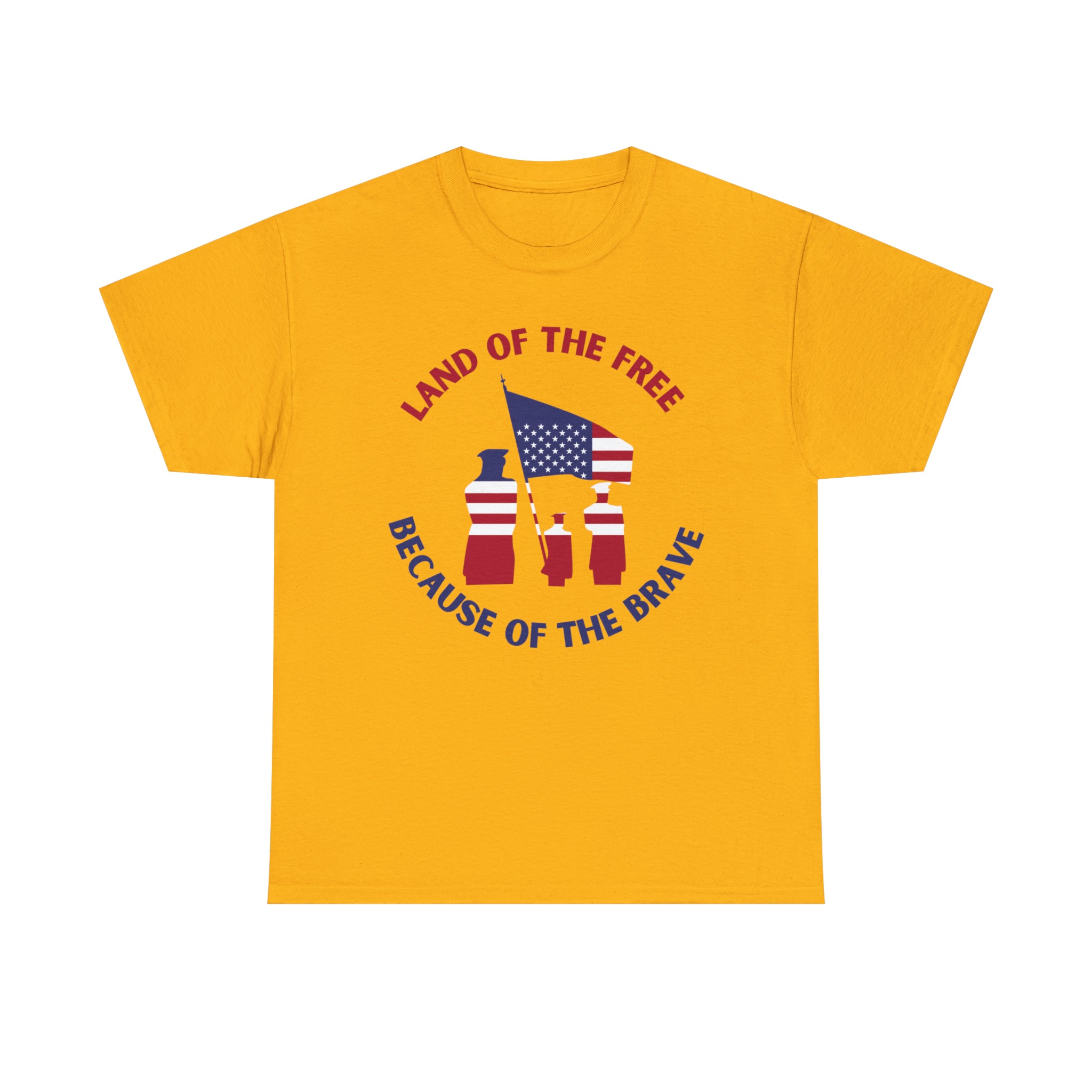 Memorial Day Land of The Free Unisex Heavy Cotton Tee