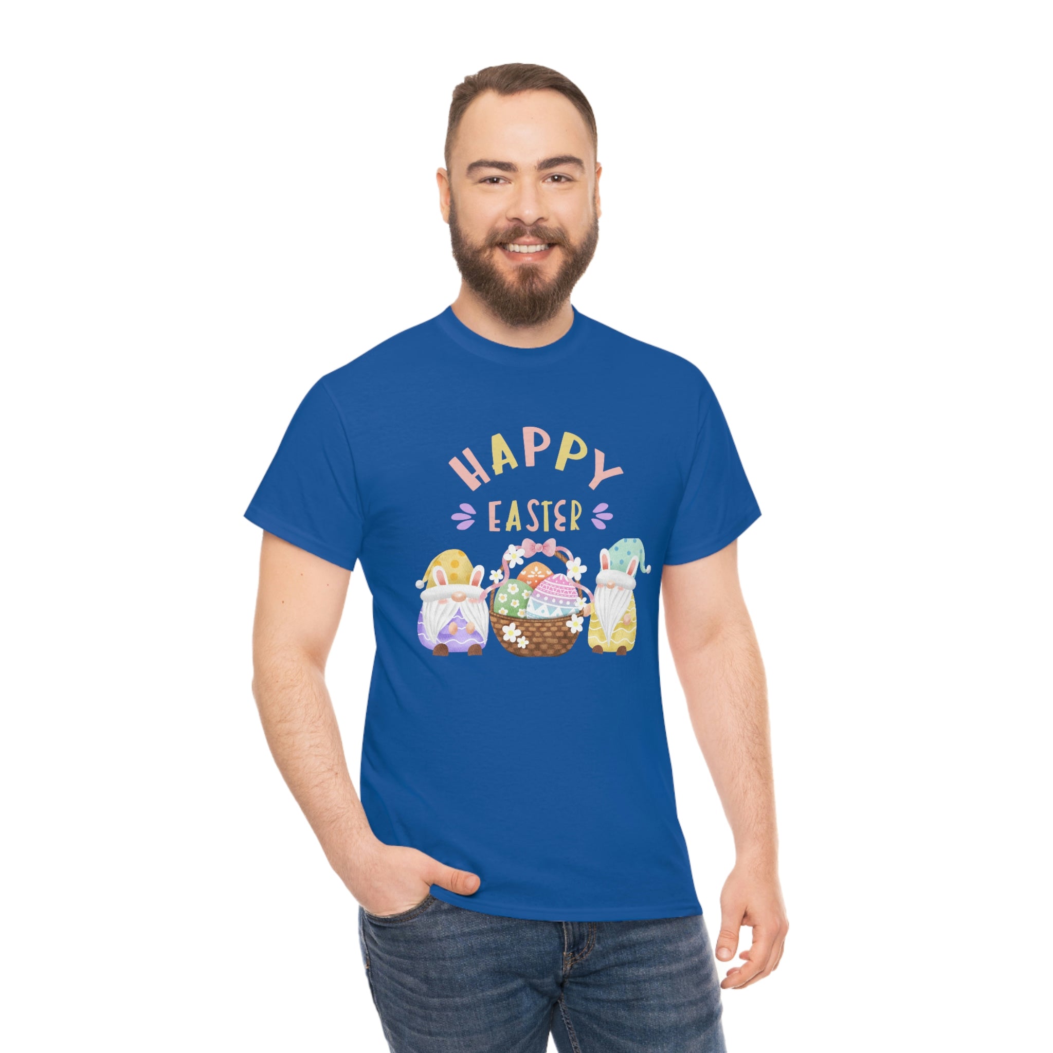 Happy Easter Gnome Unisex Heavy Cotton Tee