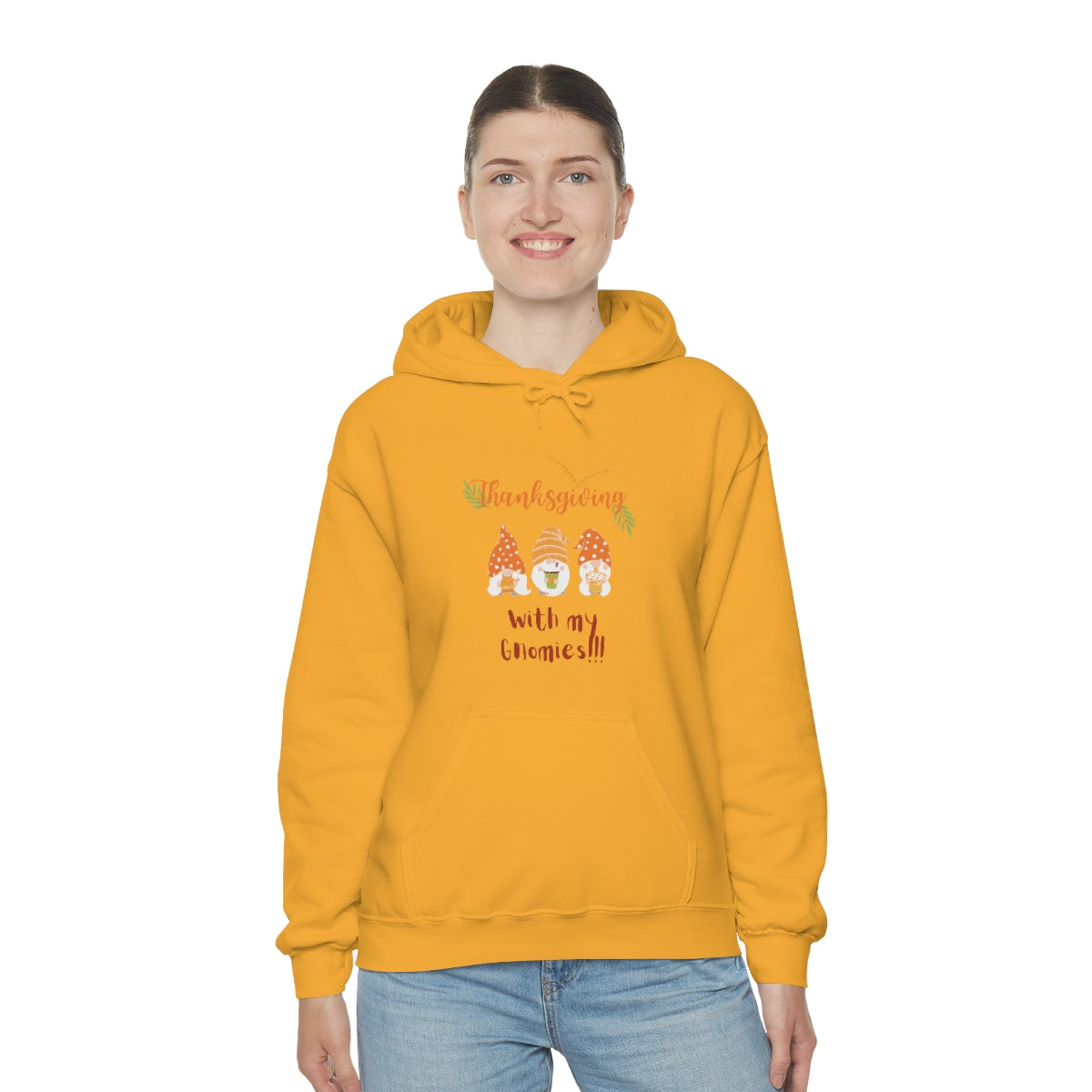 Thanksgiving With My Gnomies Unisex Heavy Blend™ Hooded Sweatshirt