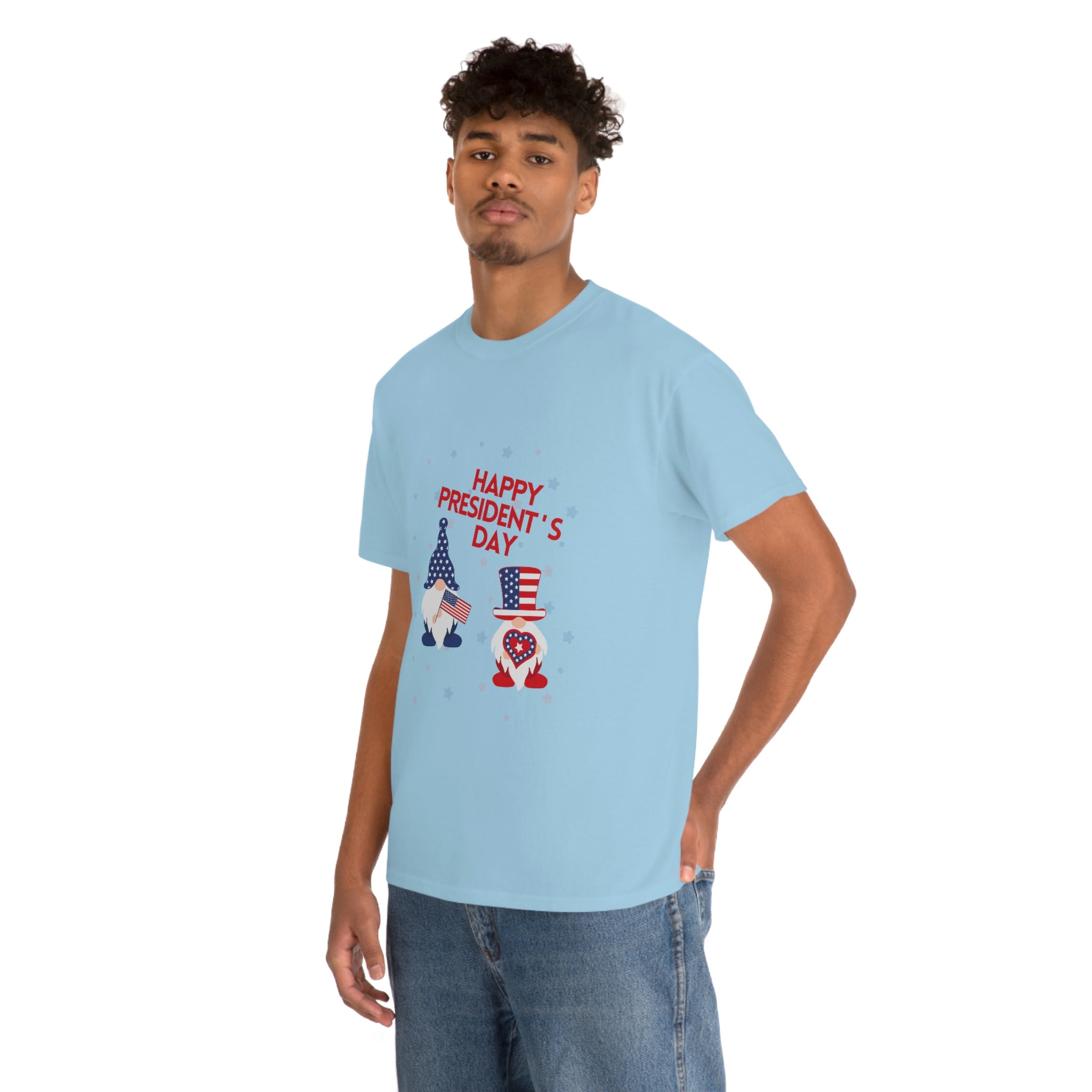 Happy President's Day Gnome Unisex Heavy Cotton Tee