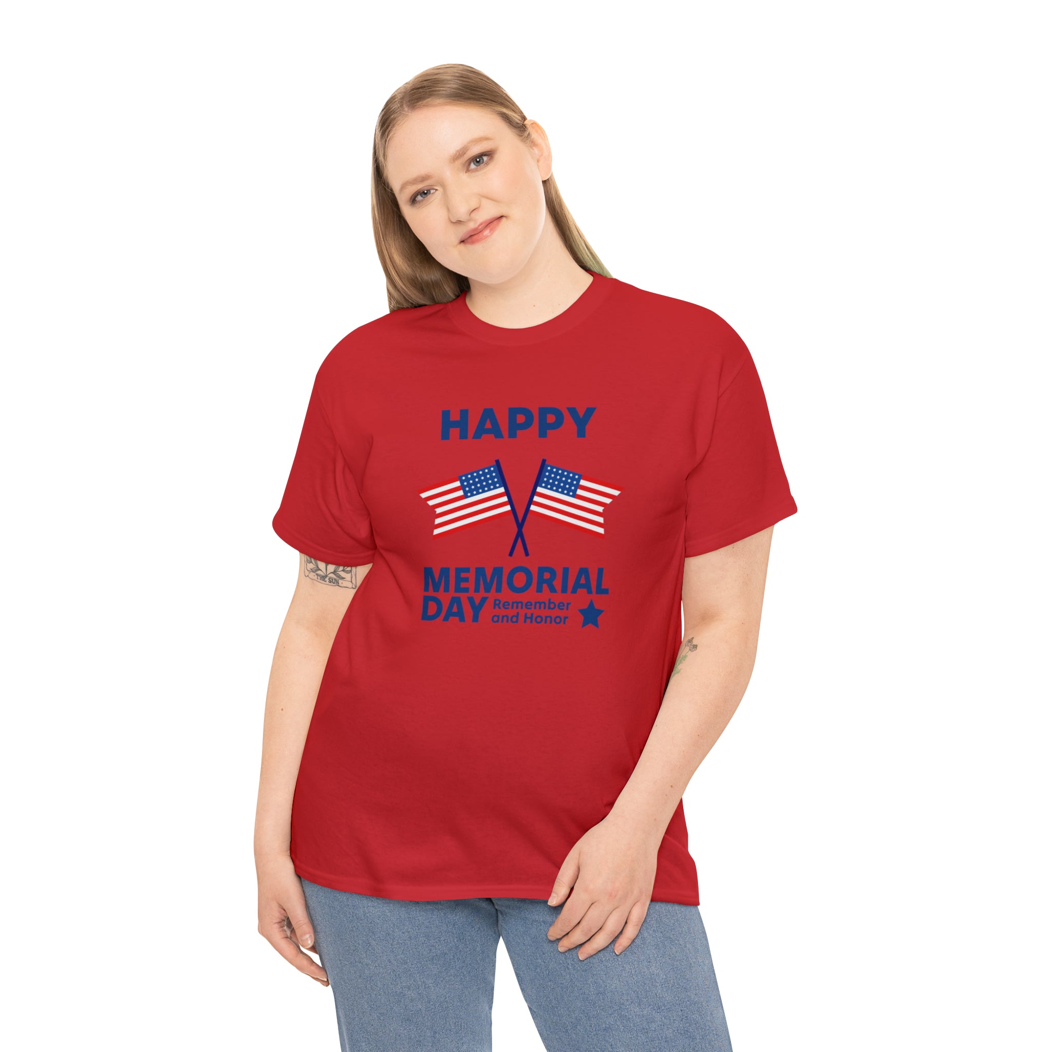 Happy Memorial Day Unisex Heavy Cotton Tee