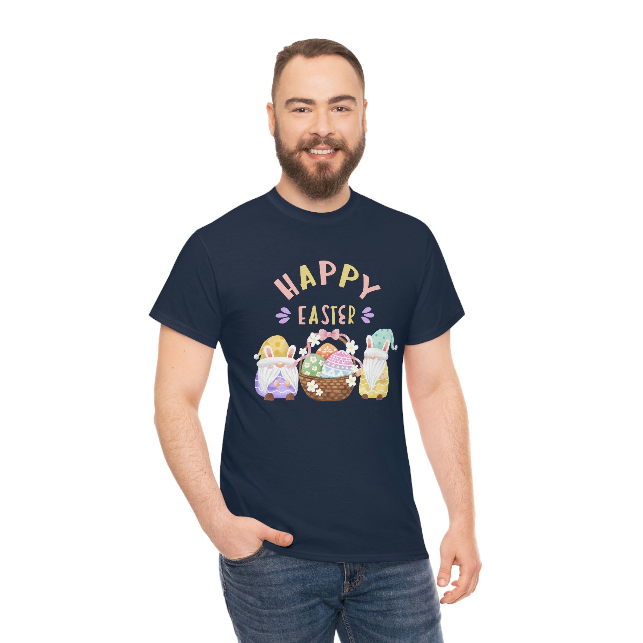Happy Easter Gnome Unisex Heavy Cotton Tee