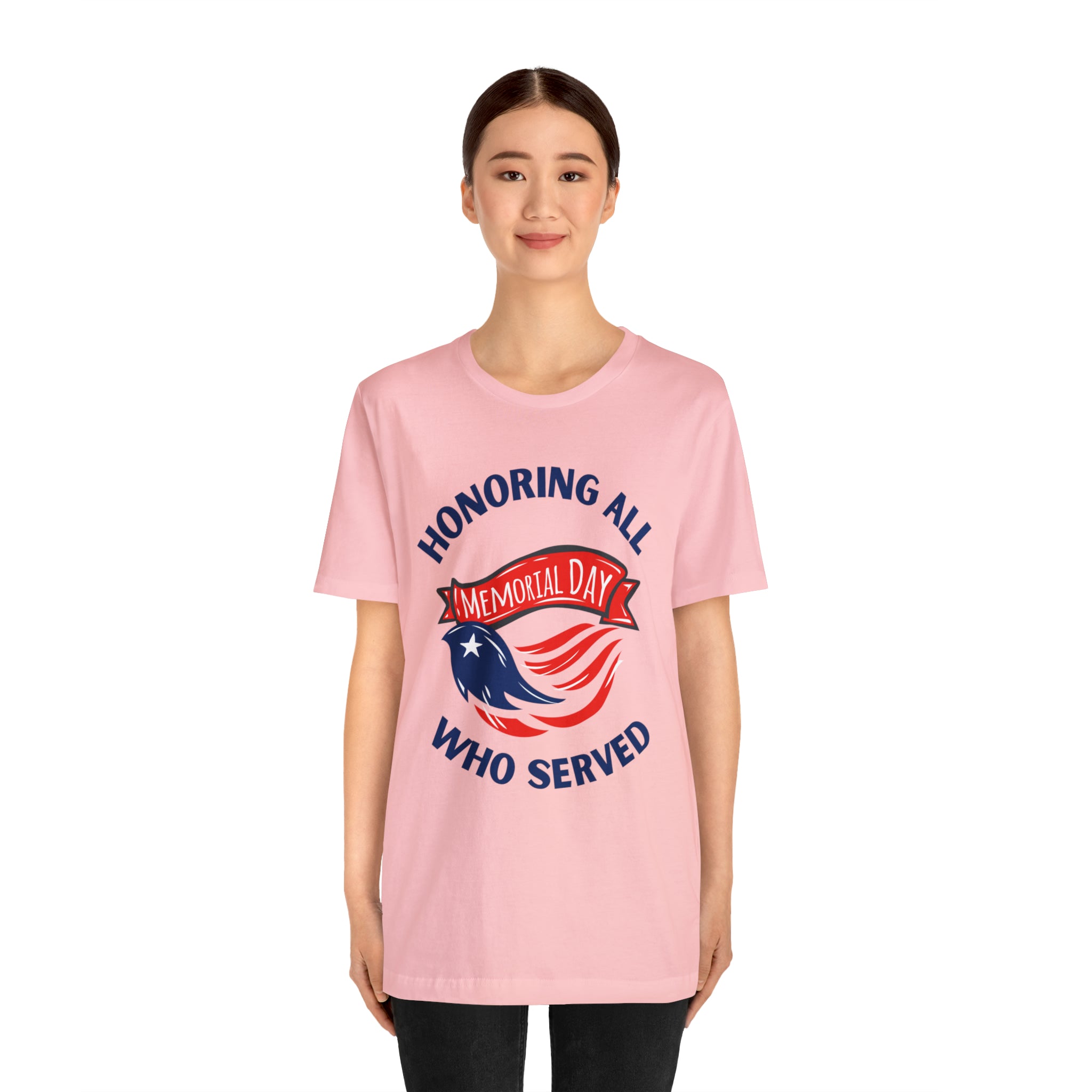Memorial Day Honoring All Who Served Unisex Jersey Short Sleeve Tee