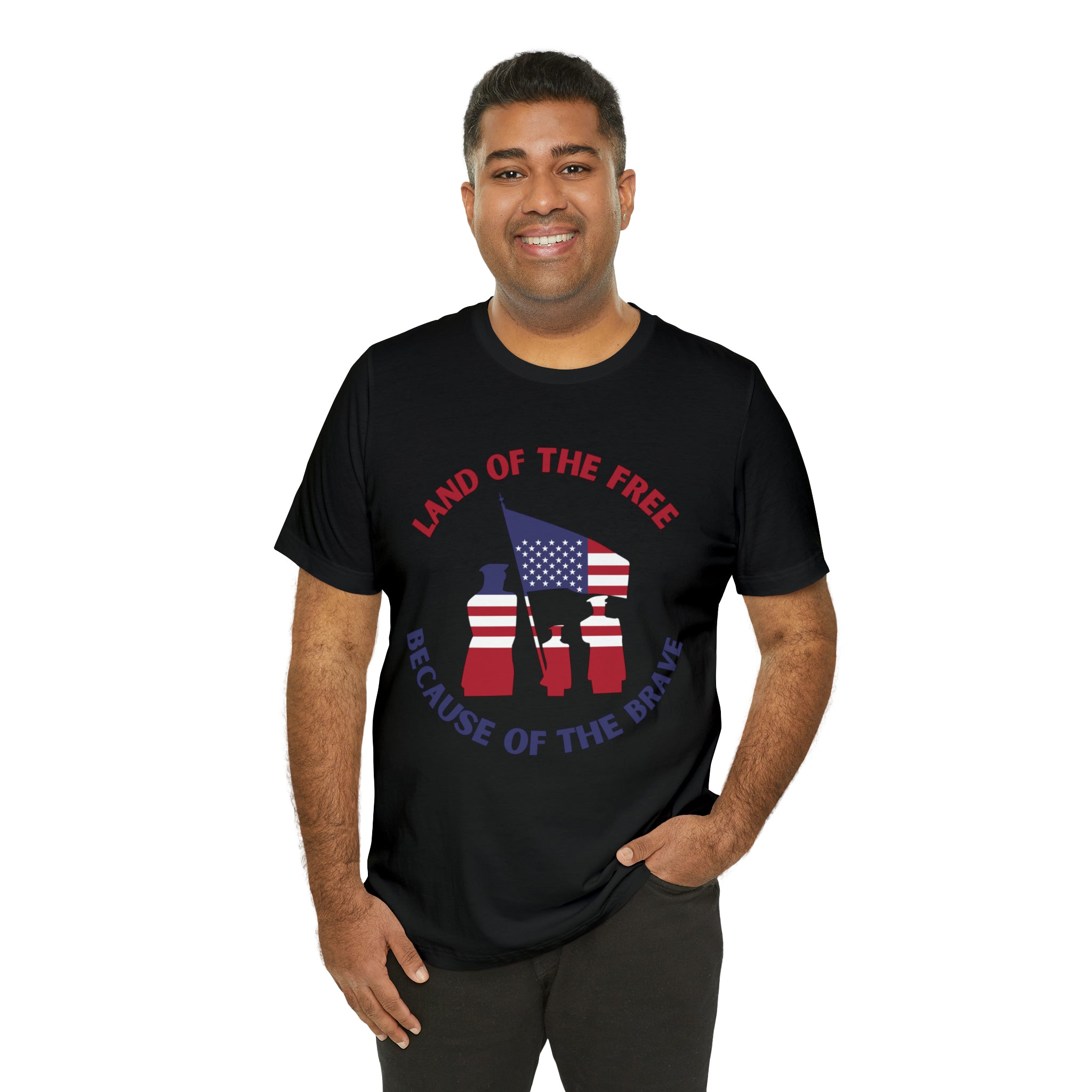 Memorial Day Land Of The Free Unisex Jersey Short Sleeve Tee