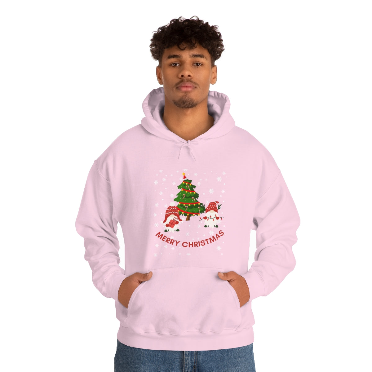 Merry & Bright Holidays Christmas Unisex Heavy Blend™ Hooded Sweatshirt