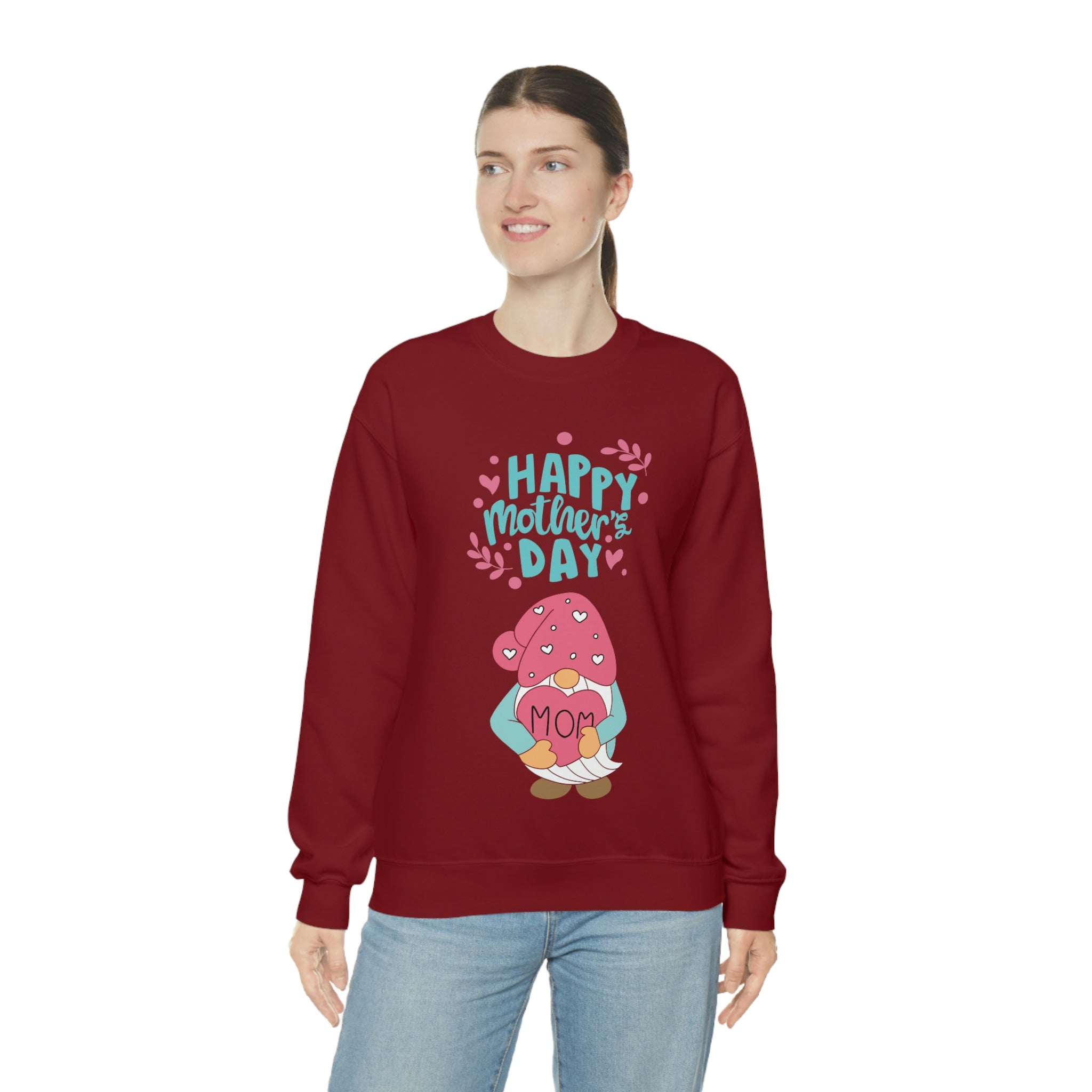 Happy Mother's Day Gnome Unisex Heavy Blend™ Crewneck Sweatshirt