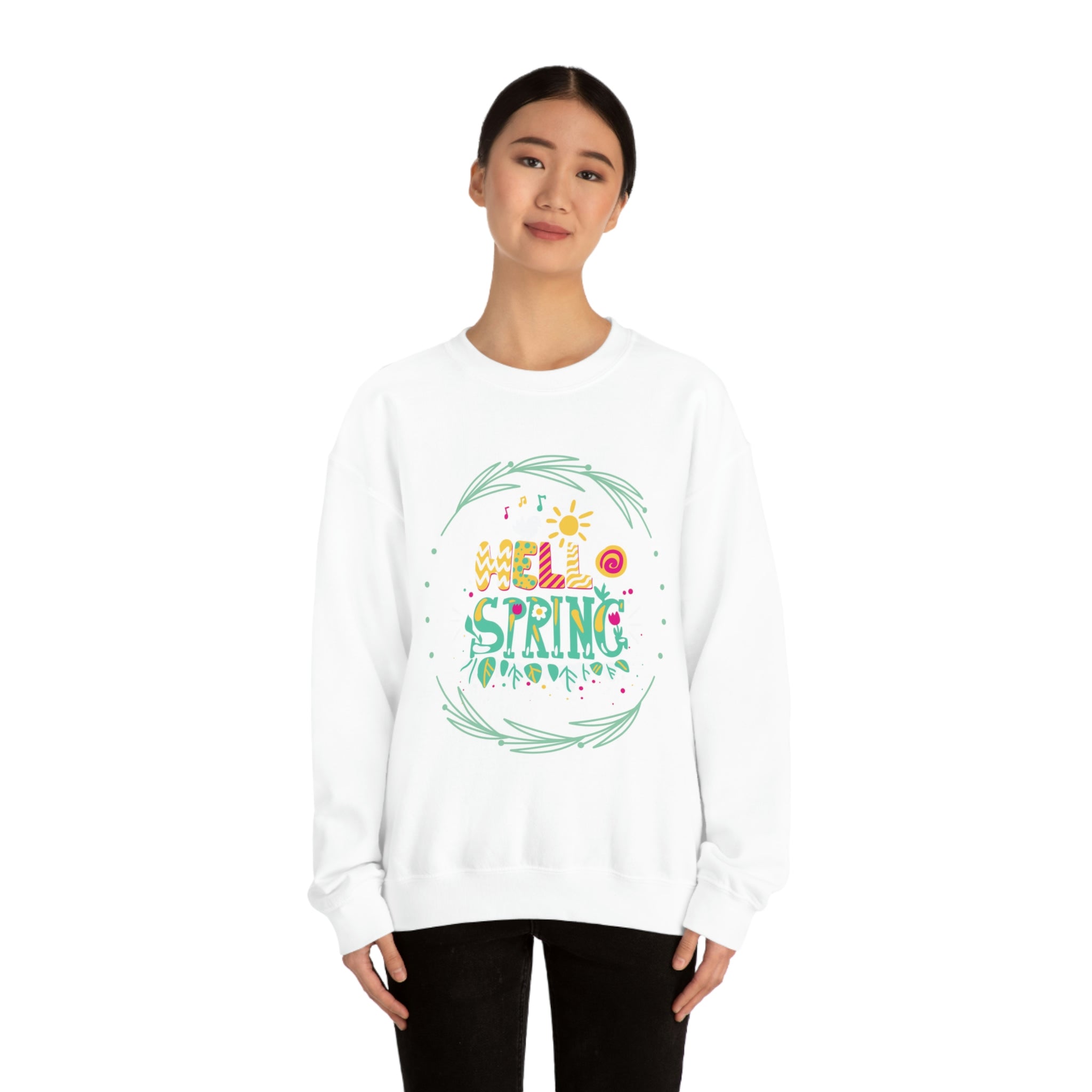 Hello Spring Unisex Heavy Blend™ Crewneck Sweatshirt