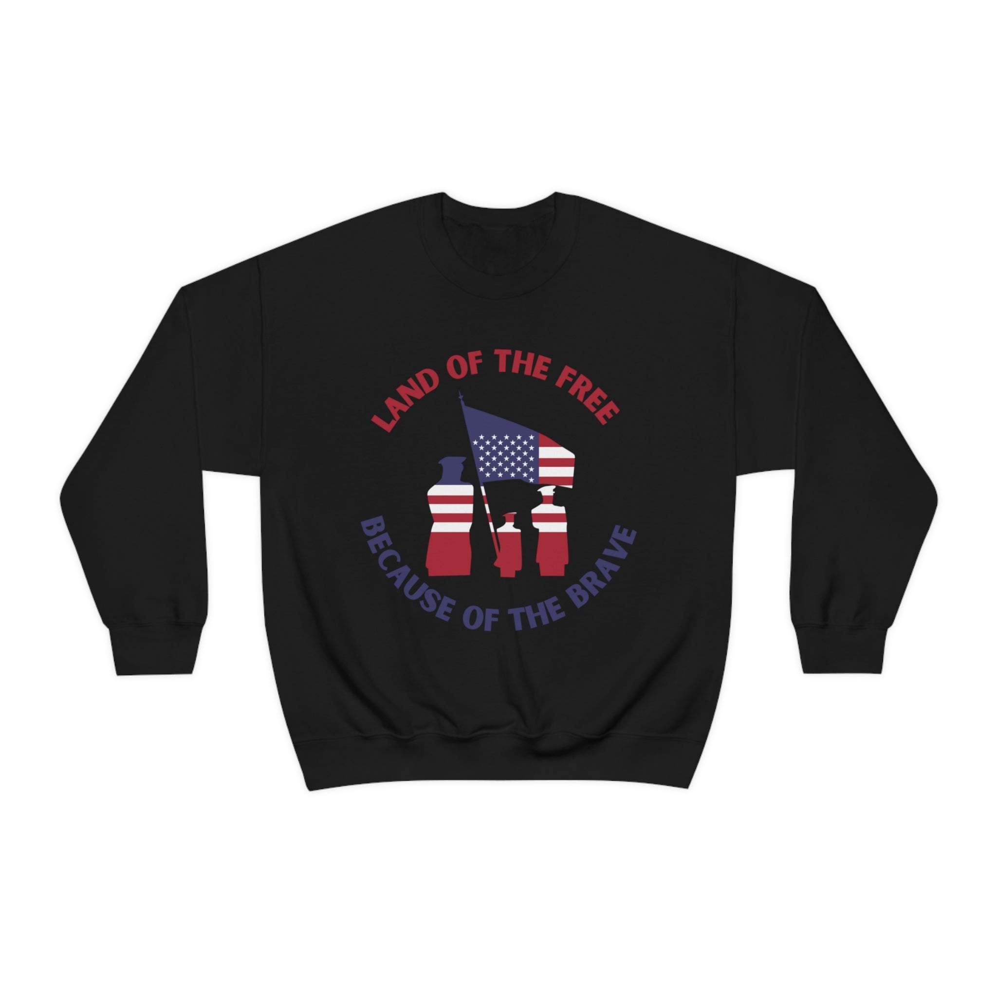 Memorial Day Land Of The Free Unisex Heavy Blend™ Crewneck Sweatshirt