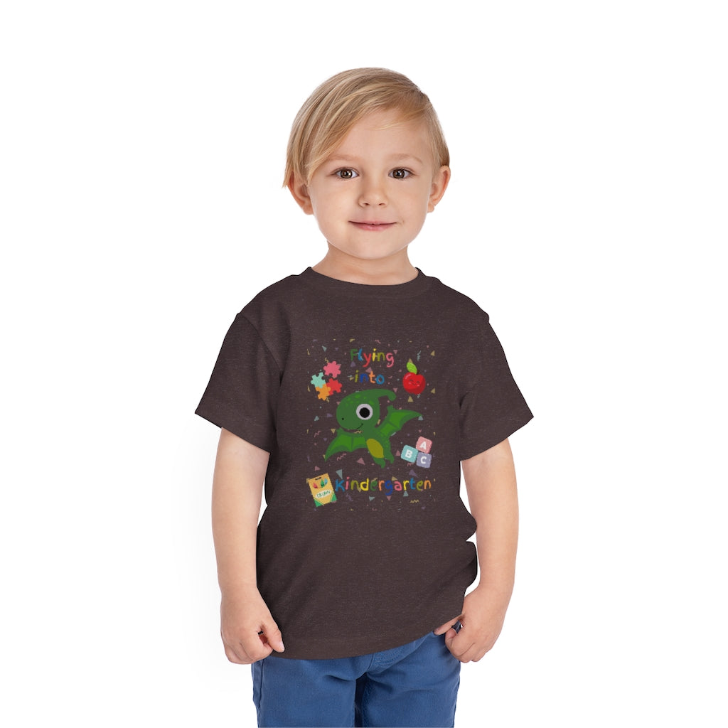 Flying Into Kindergarten Toddler Short Sleeve Tee