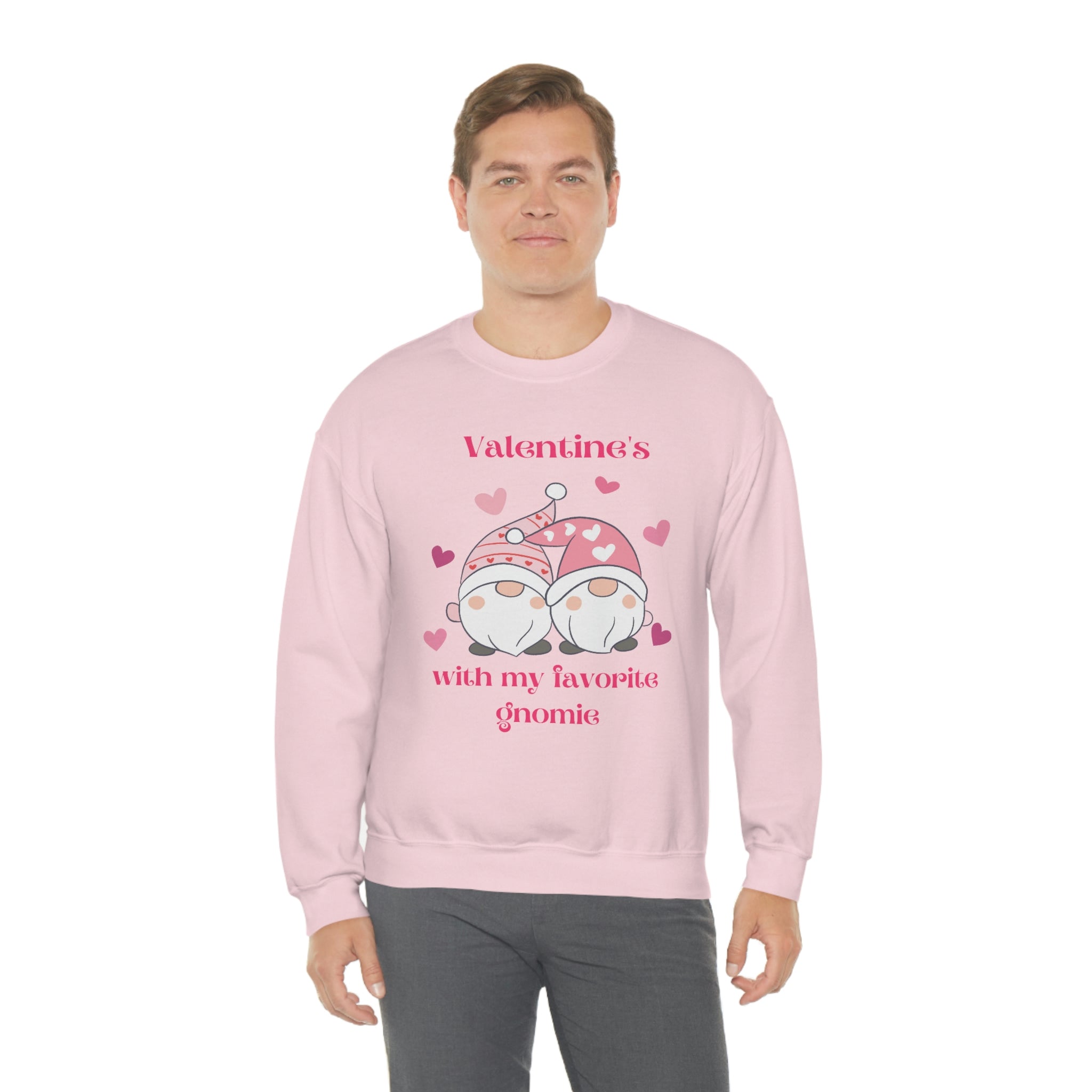 Valentine's With My Favorite Gnomie Unisex Heavy Blend™ Crewneck Sweatshirt