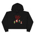 Merry Christmas From Santa & Helpers Crop Hoodie