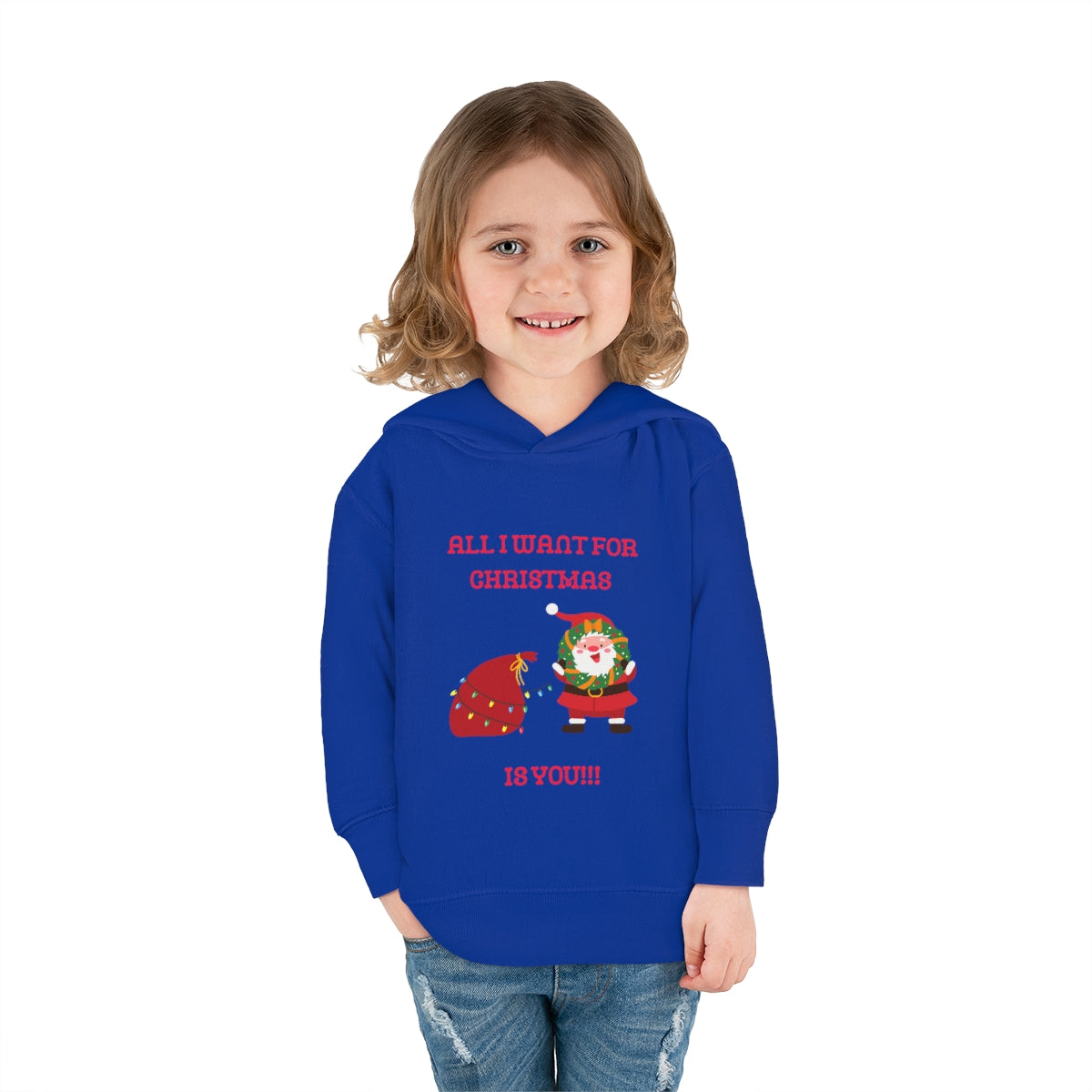 All I Want For Christmas Is You!!!Toddler Pullover Fleece Hoodie
