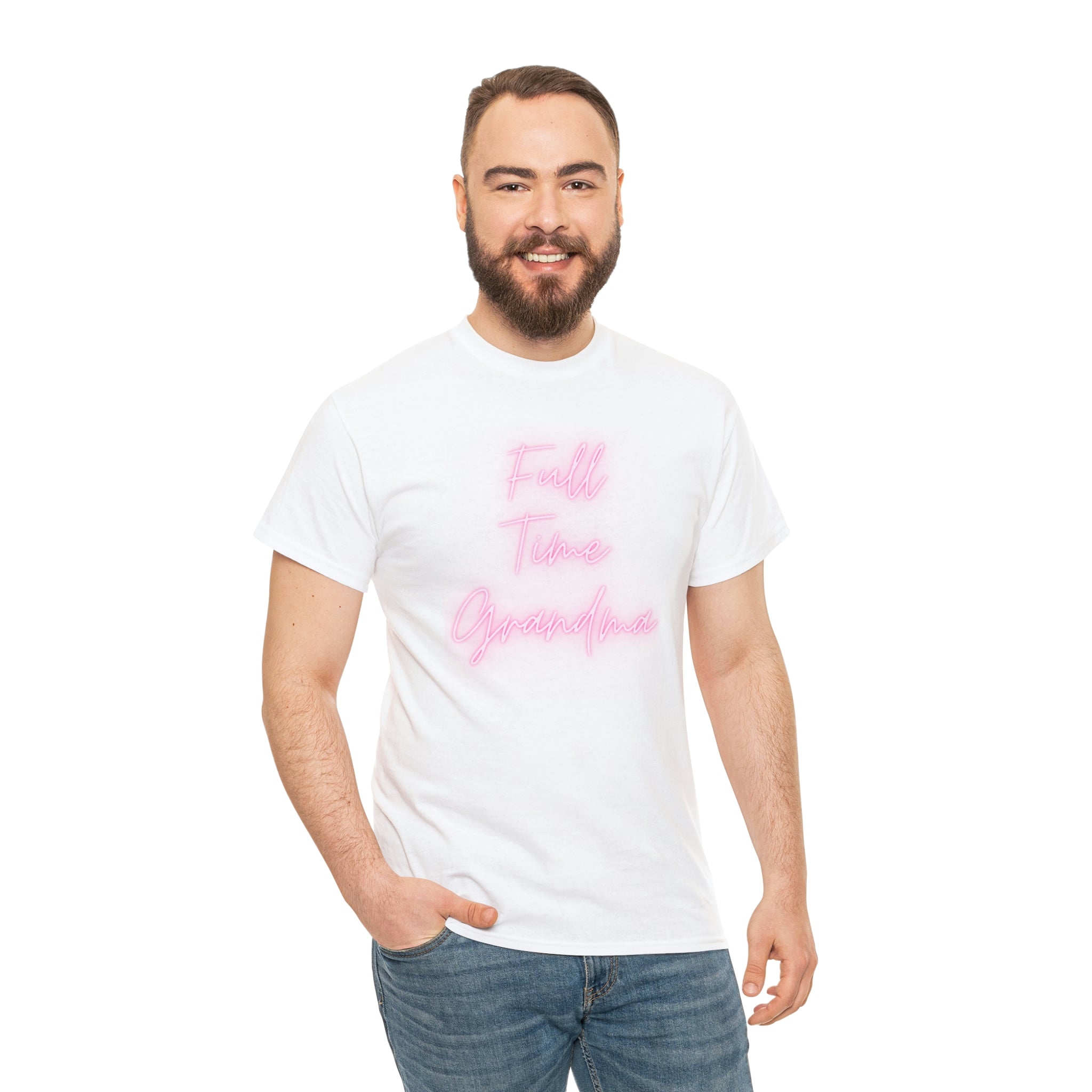 Full Time Grandma Unisex Heavy Cotton Tee