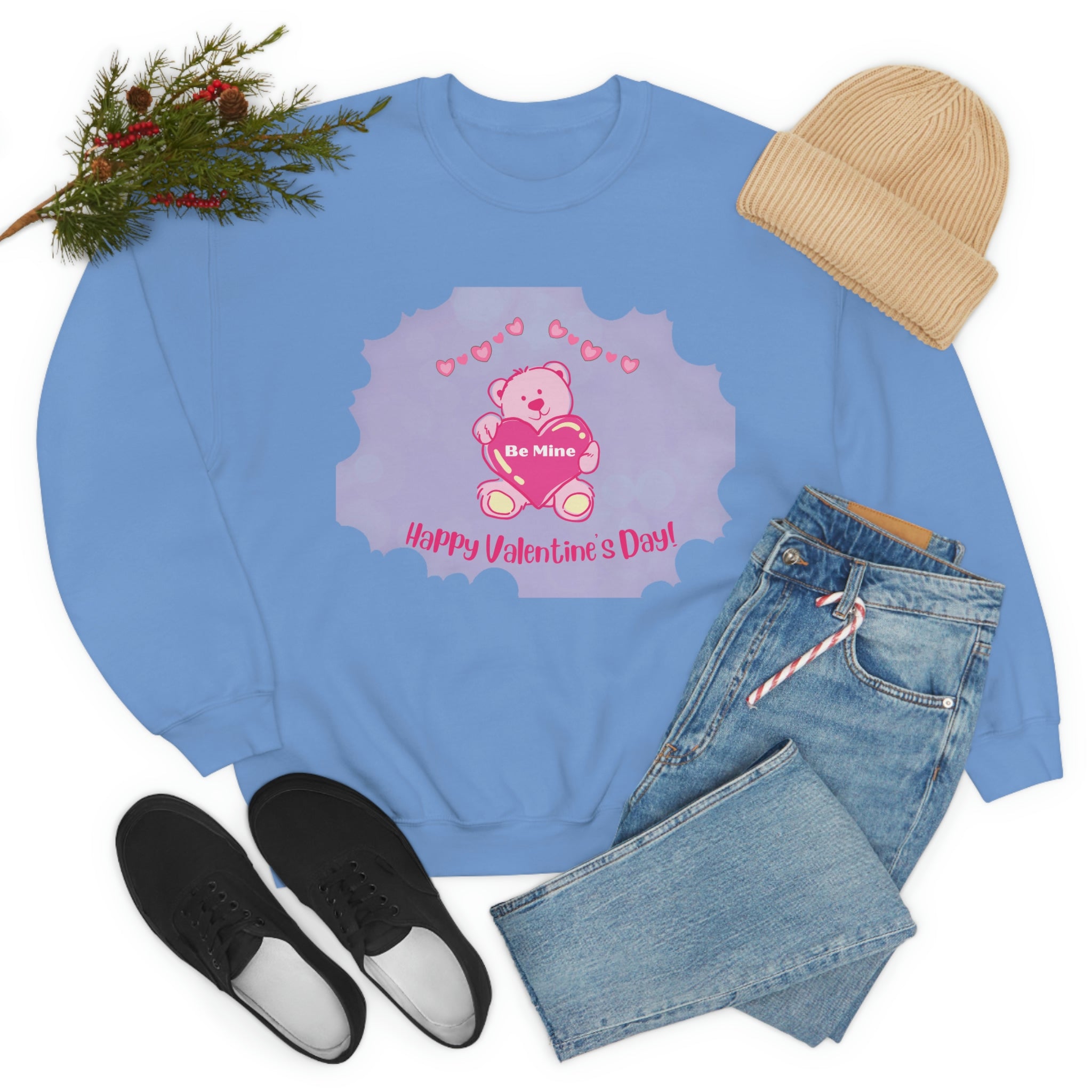 Happy Valentine's Day Be Mine Unisex Heavy Blend™ Crewneck Sweatshirt