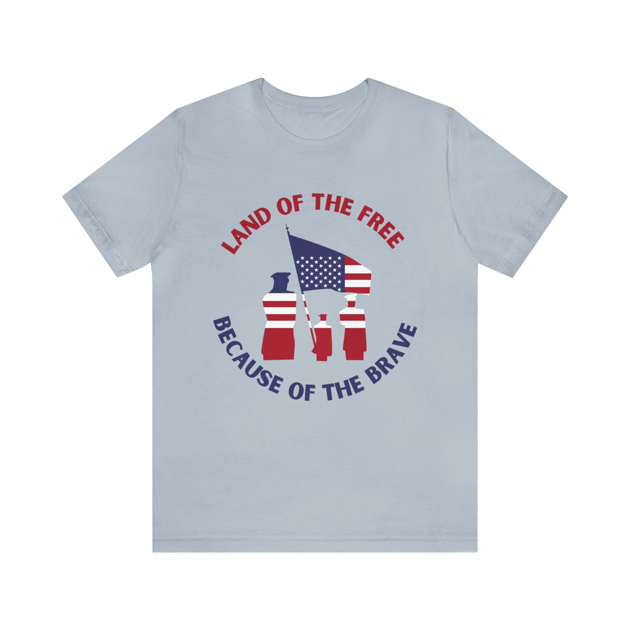 Memorial Day Land Of The Free Unisex Jersey Short Sleeve Tee