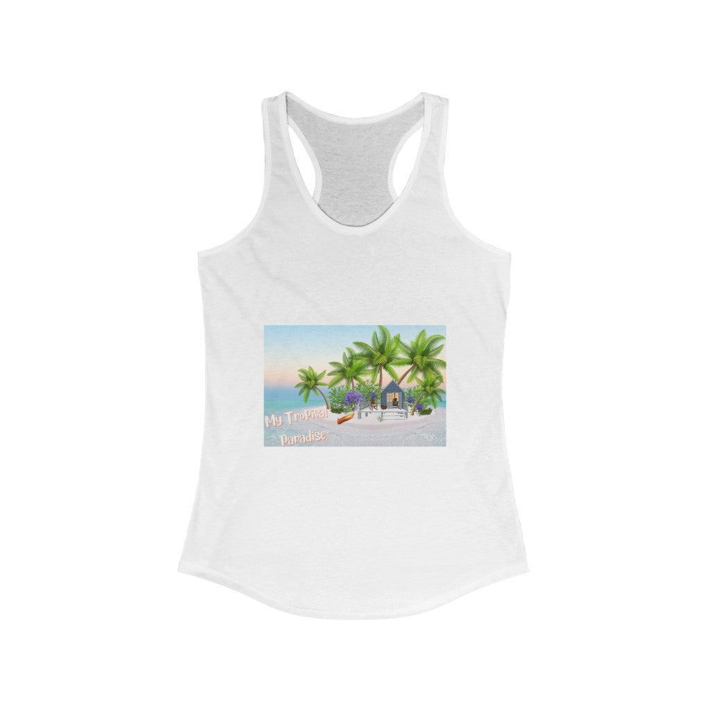 My Tropical Paradise Women's Ideal Racerback Tank