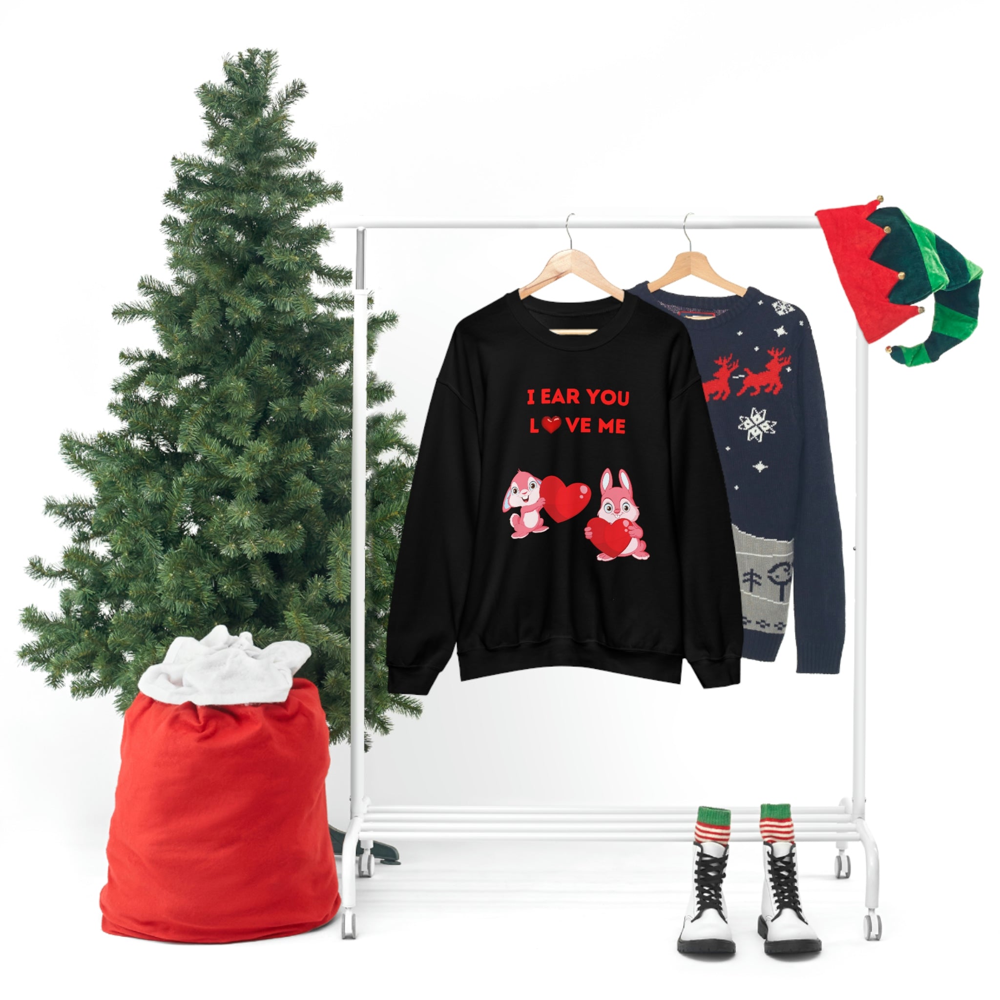I Ear You Love Me Unisex Heavy Blend™ Crewneck Sweatshirt
