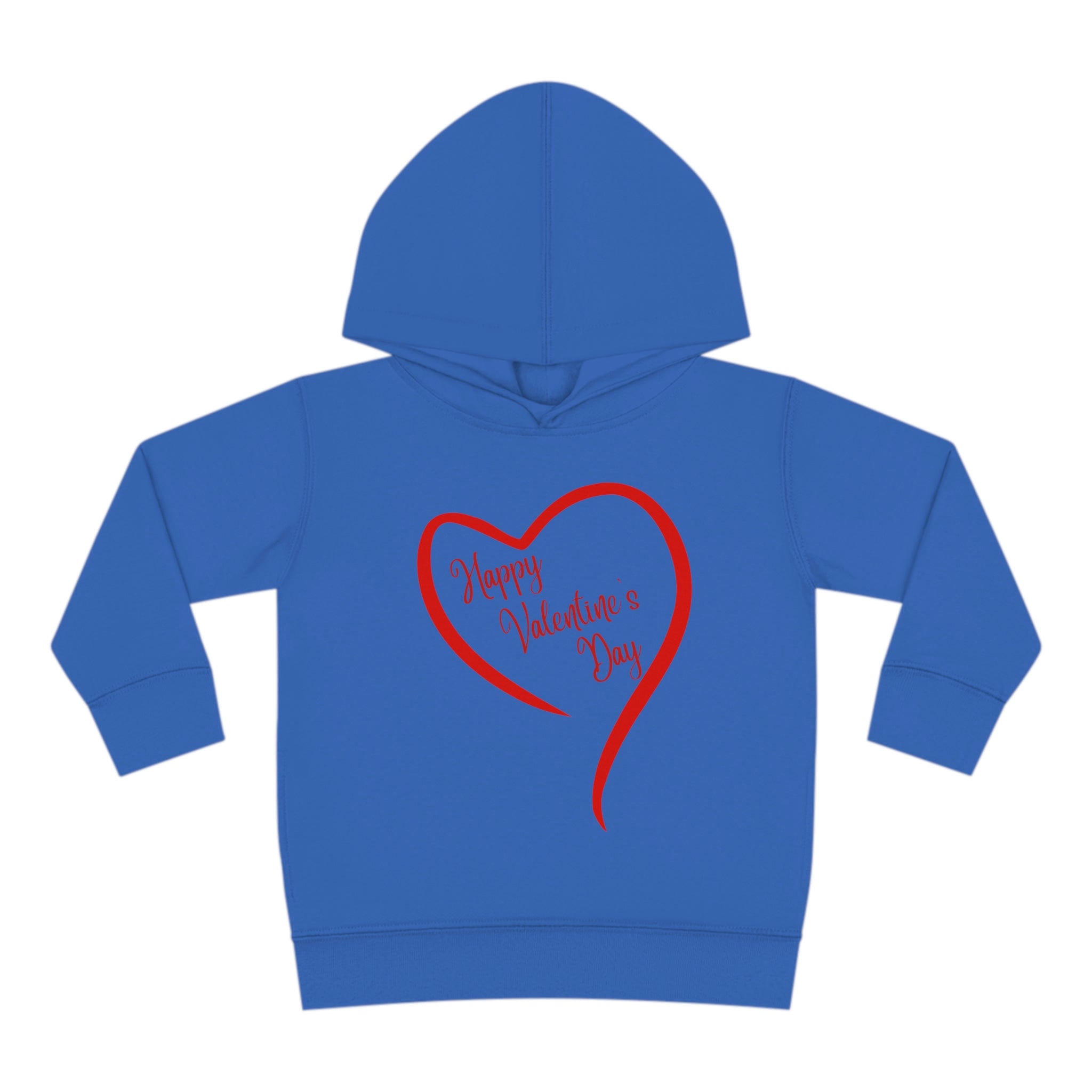 Happy Valentine's Day Toddler Pullover Fleece Hoodie