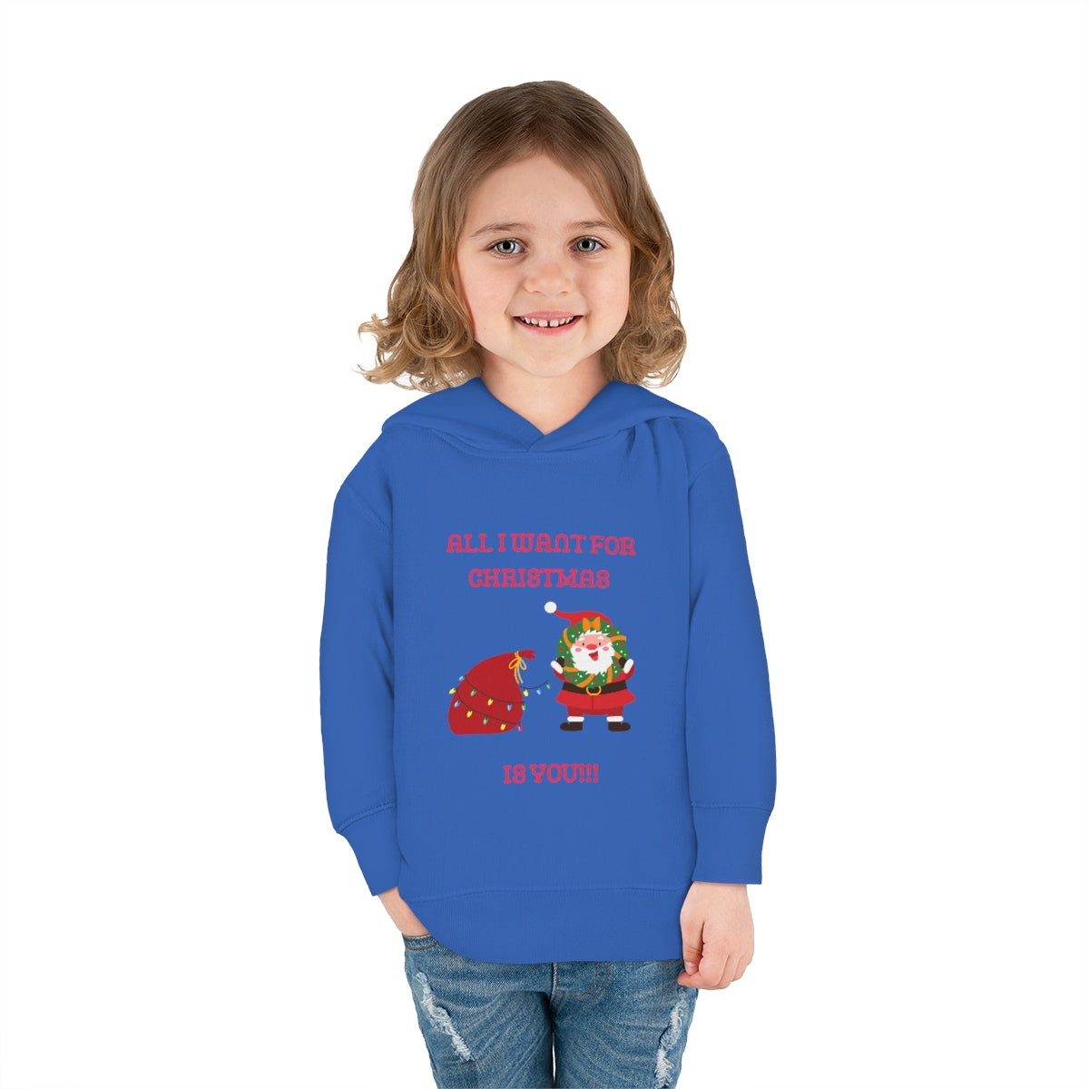 All I Want For Christmas Is You!!!Toddler Pullover Fleece Hoodie